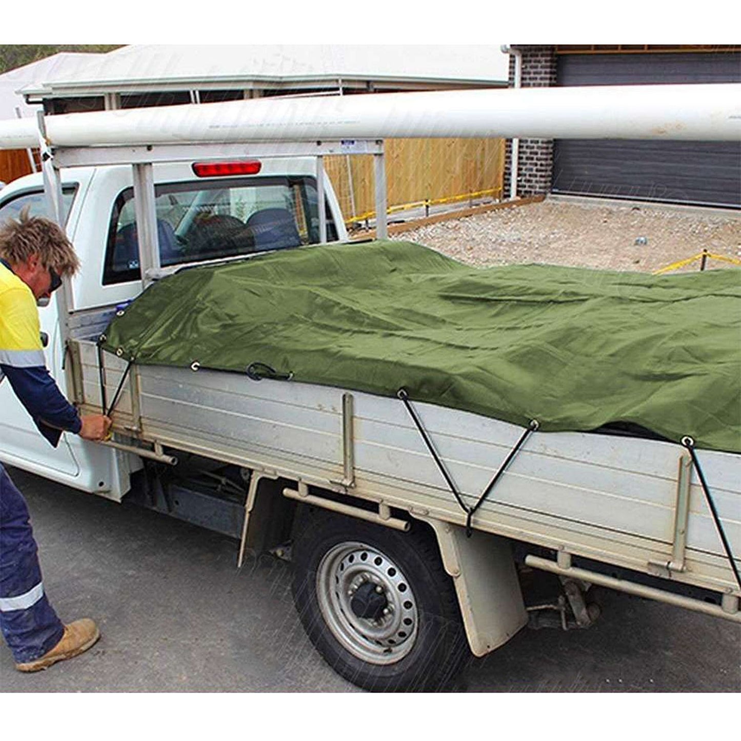 Army Grade Heavy Duty Waterproof Canvas Tarp with Sun and Dust Block