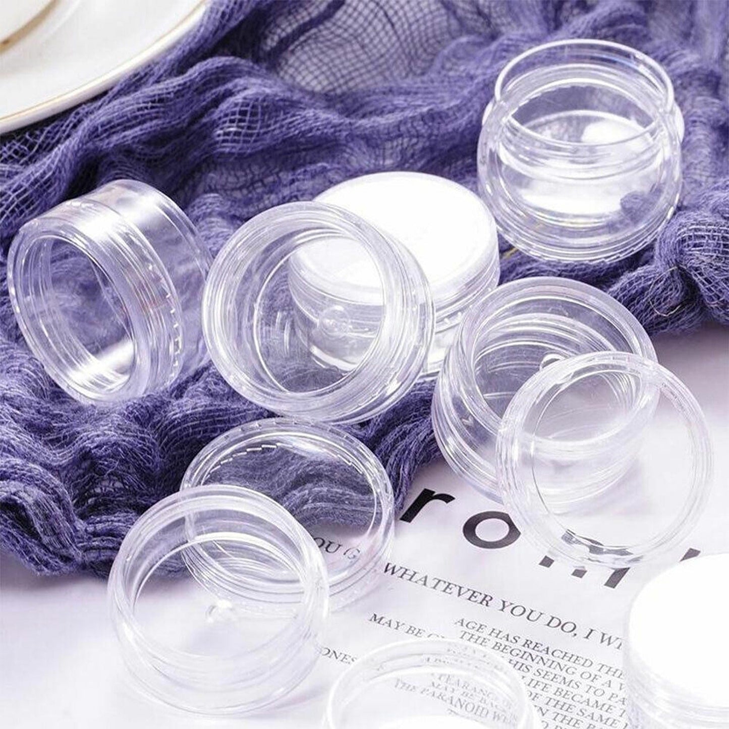 Face Cream Cosmetic Sample Containers Makeup Jar Pot Lip Balm