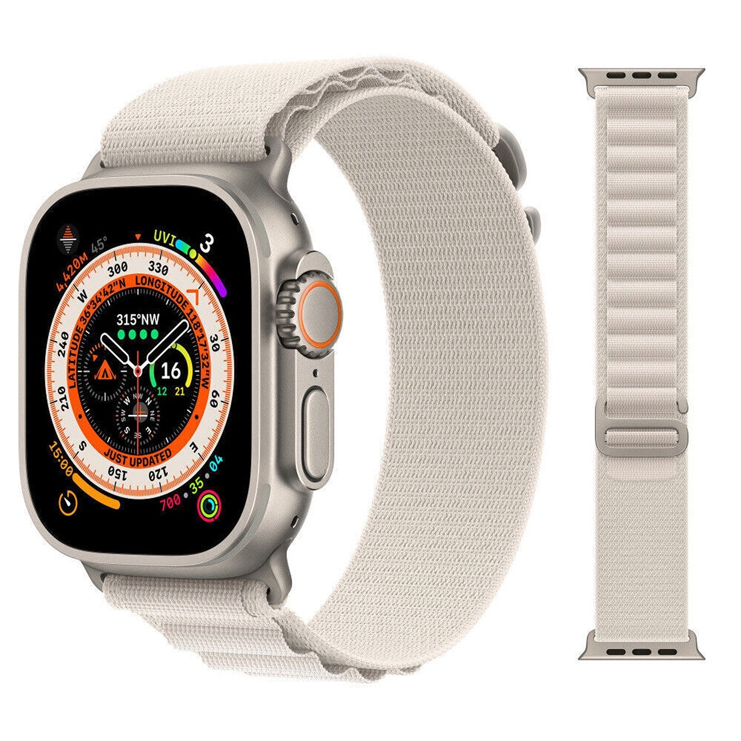 Alpine Loop Starlight For Apple Watch Band Strap Series 9 8 7 40 44 41 45 49mm Alpine Trail Loop