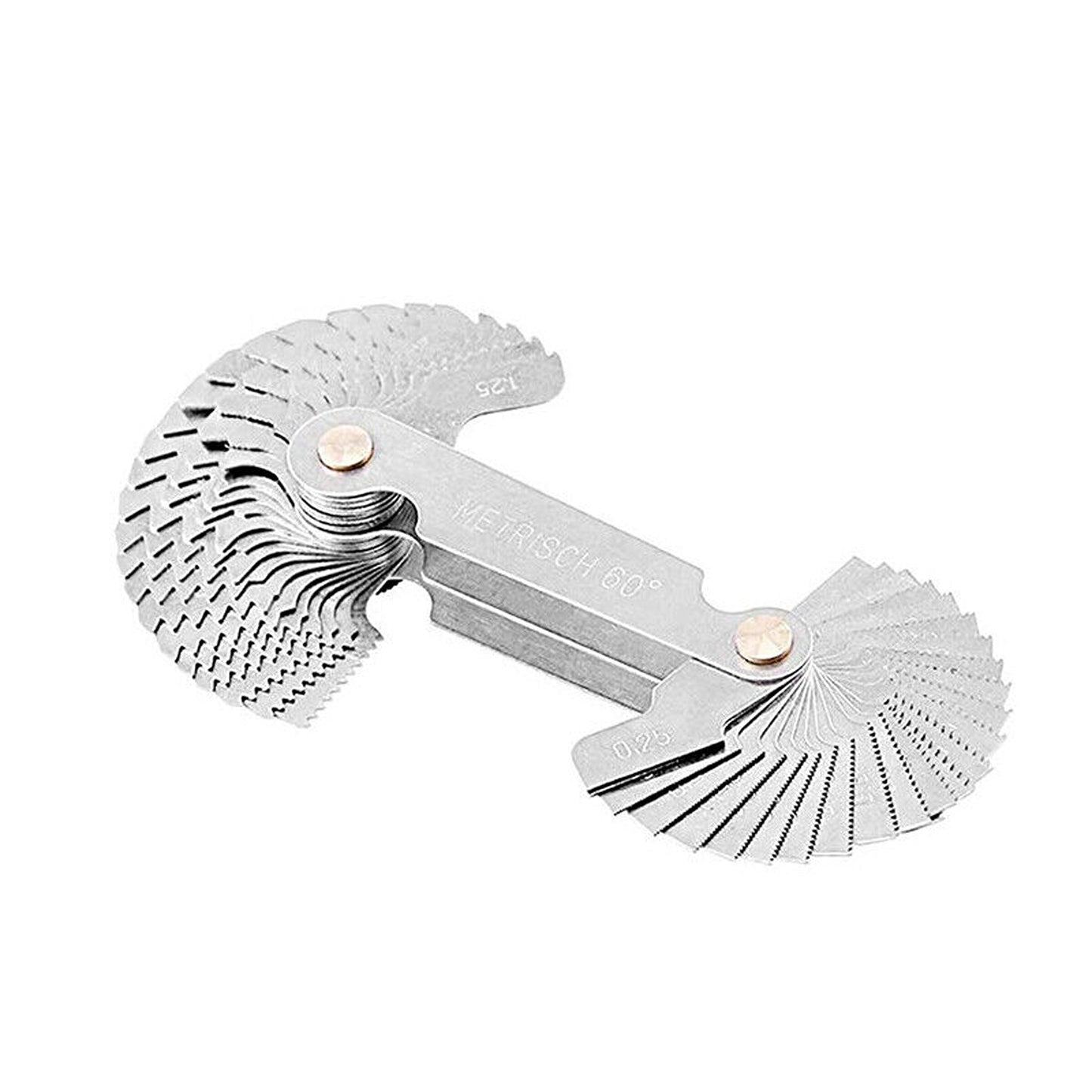 Thread Pitch Measurement Screw Gauge with 52 Blades Metric and Whitworth