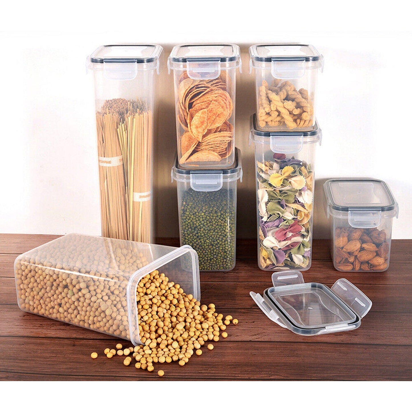 Set of 14 Airtight Food Storage Containers with Lids for Kitchen