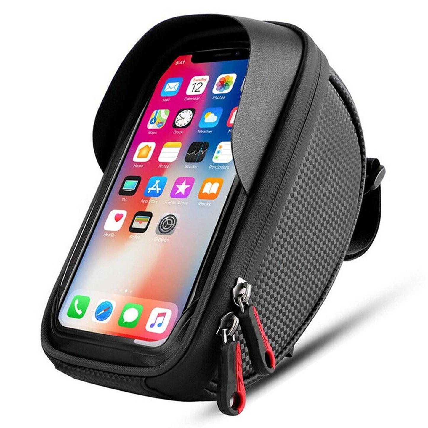 Bicycle Bike Mobile Phone Front Frame Pannier Pouch Tube Bag Accessories