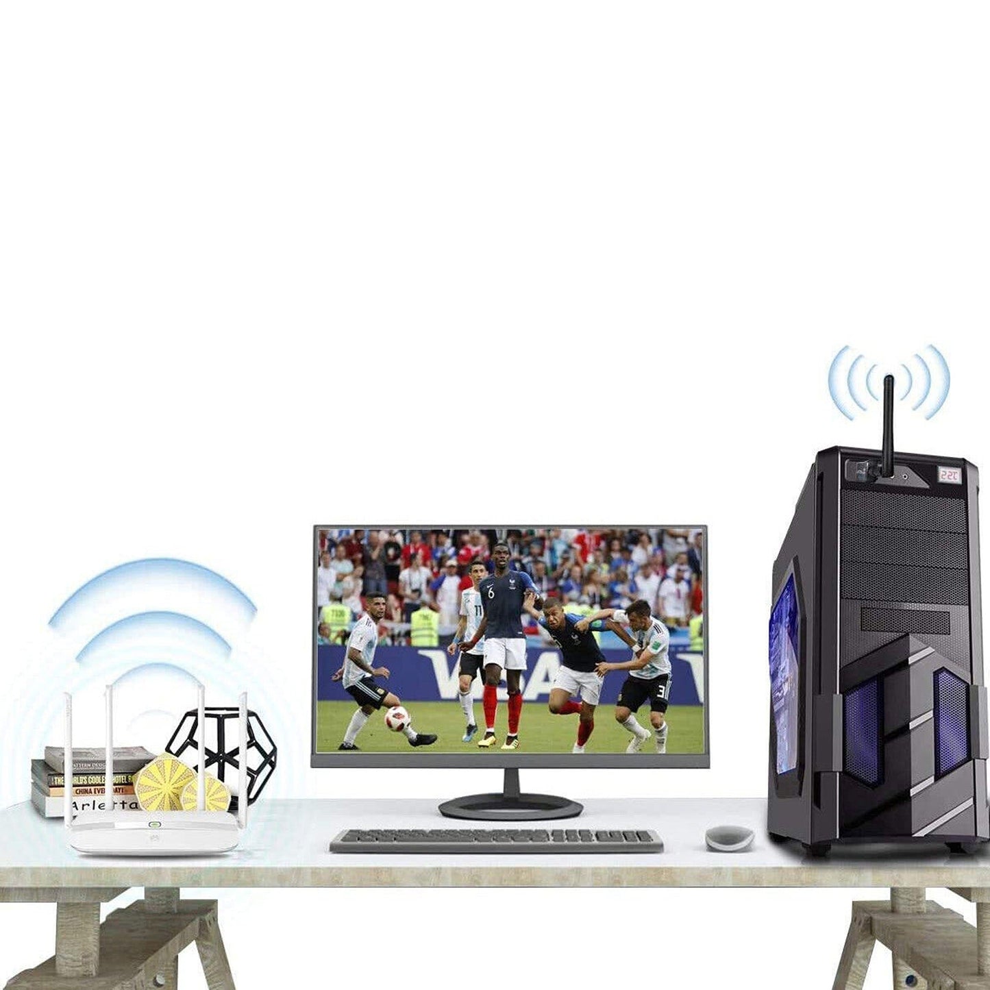 150Mbps Antenna PC WiFi USB Adapter Wireless Network Card