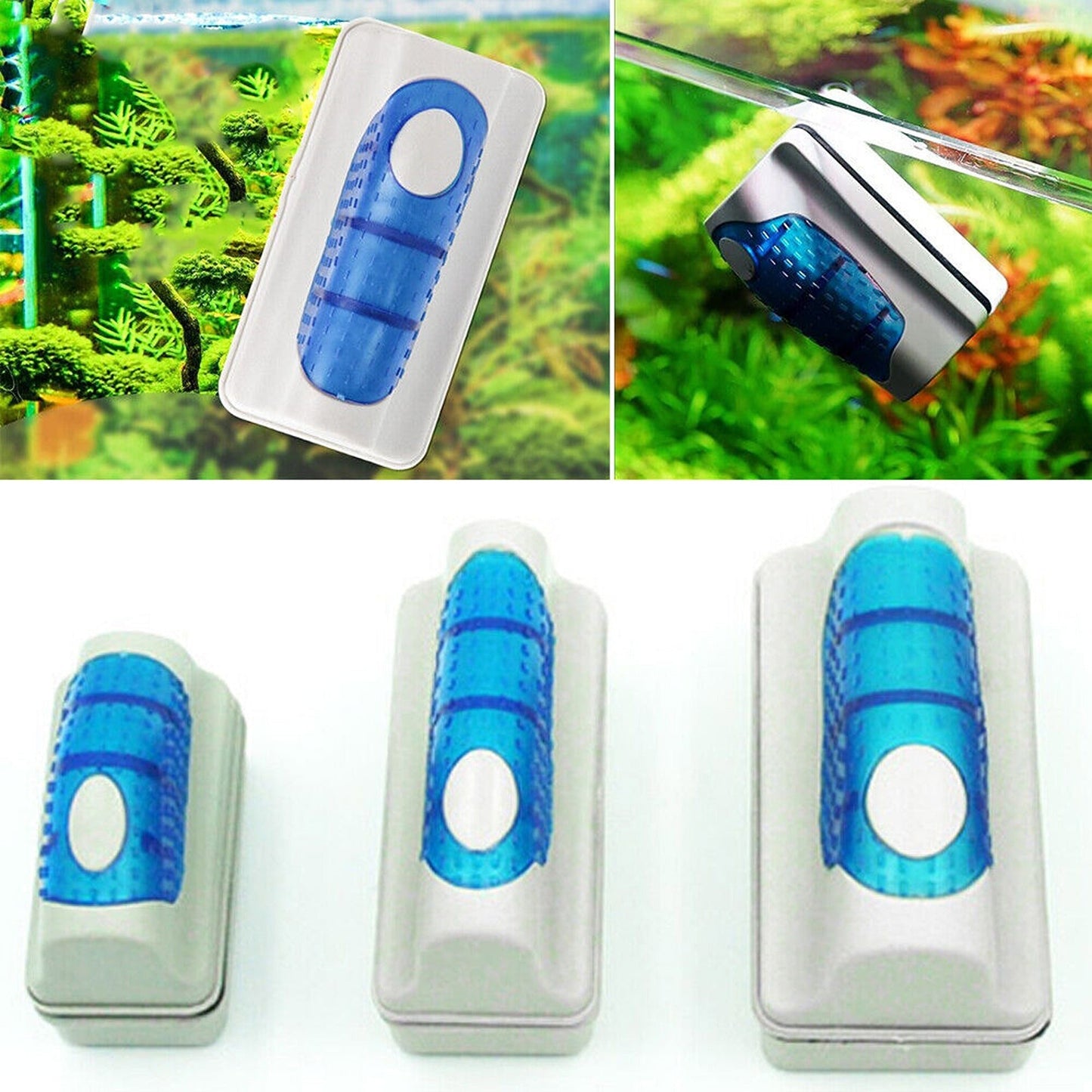 Aquatic Algae Glass Cleaner Magnetic Fish Tank Cleaning Brush