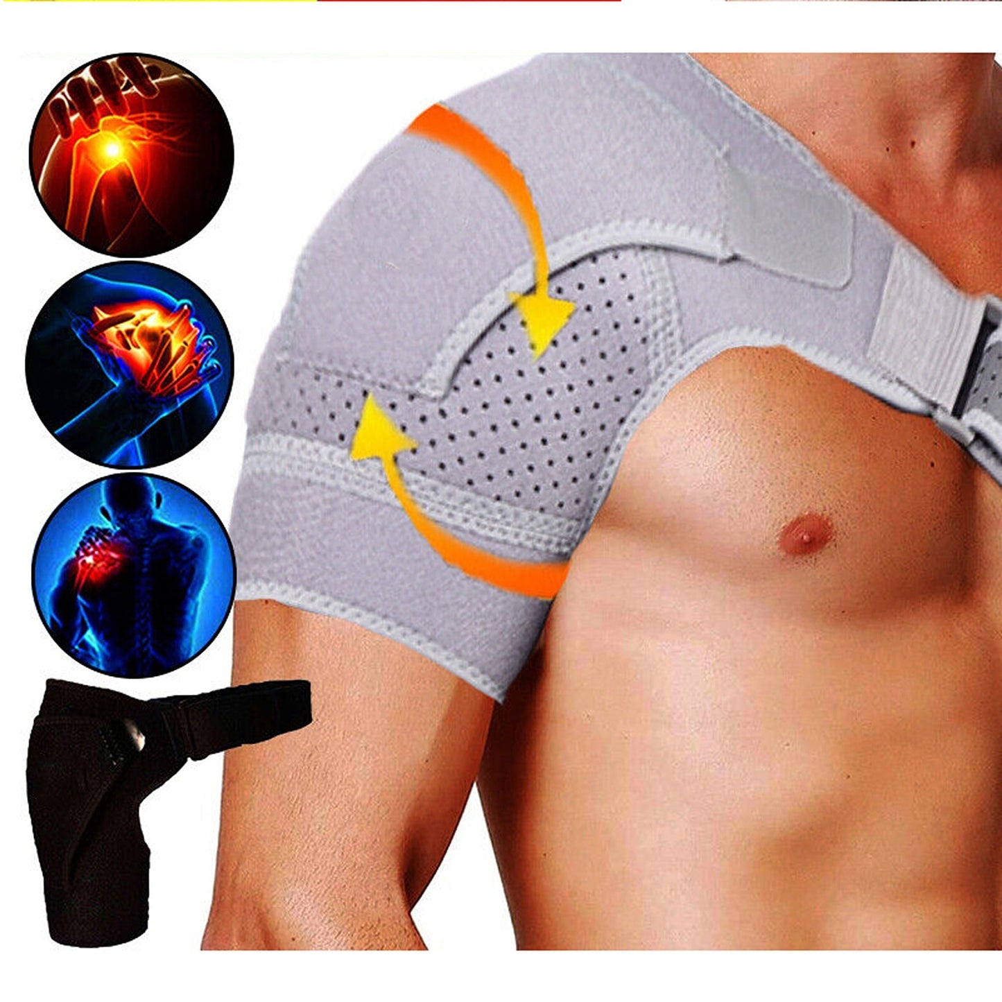 Unisex Shoulder Therapy Support Rotator Cuff Brace Belt Sleeve