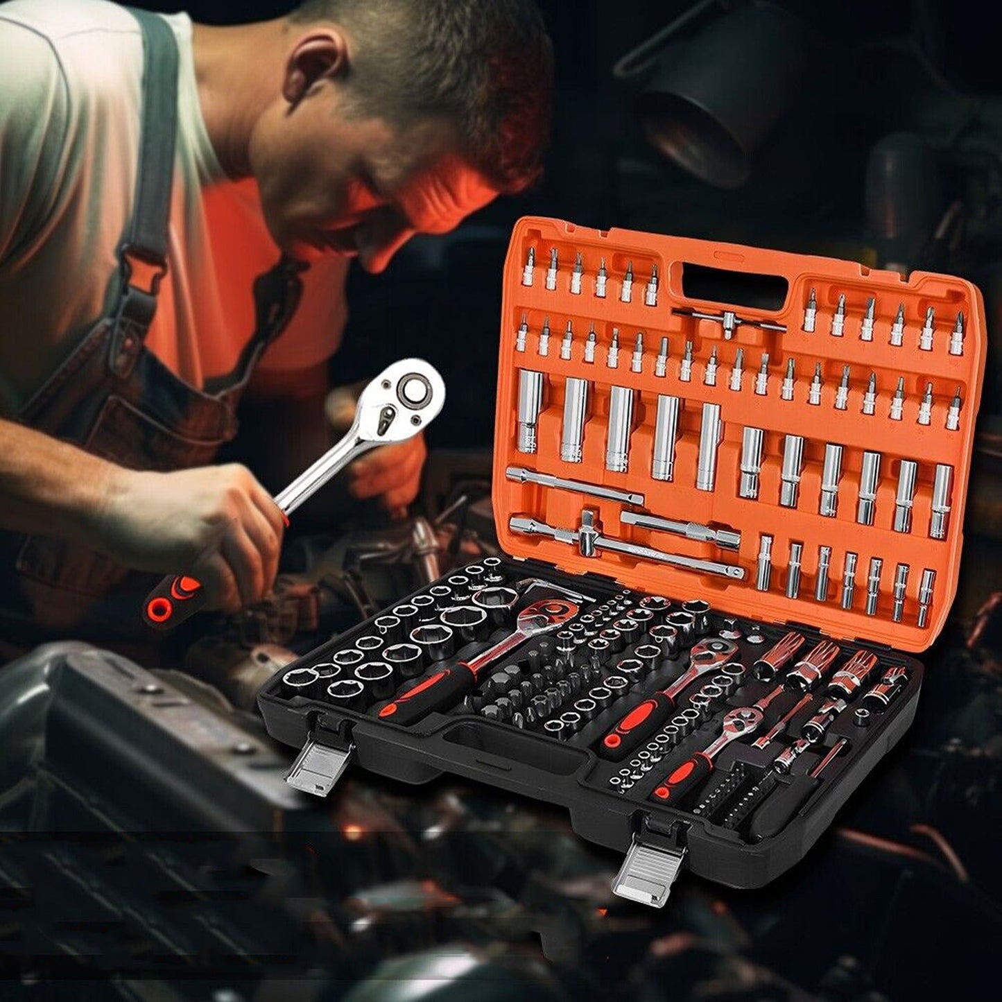 Home Repair Steam Turbine Tool Set 172 Pieces for Onboard Maintenance