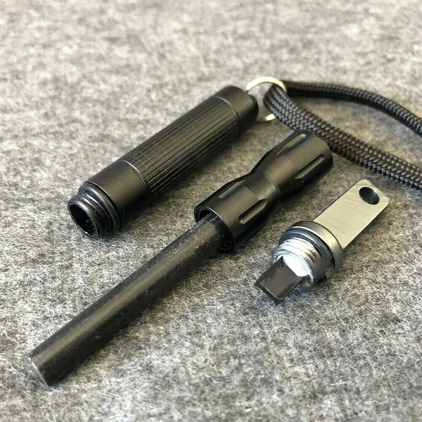 Magnesium Flint Fire Starter with Steel Striker Outdoor Survival Lighter Stick