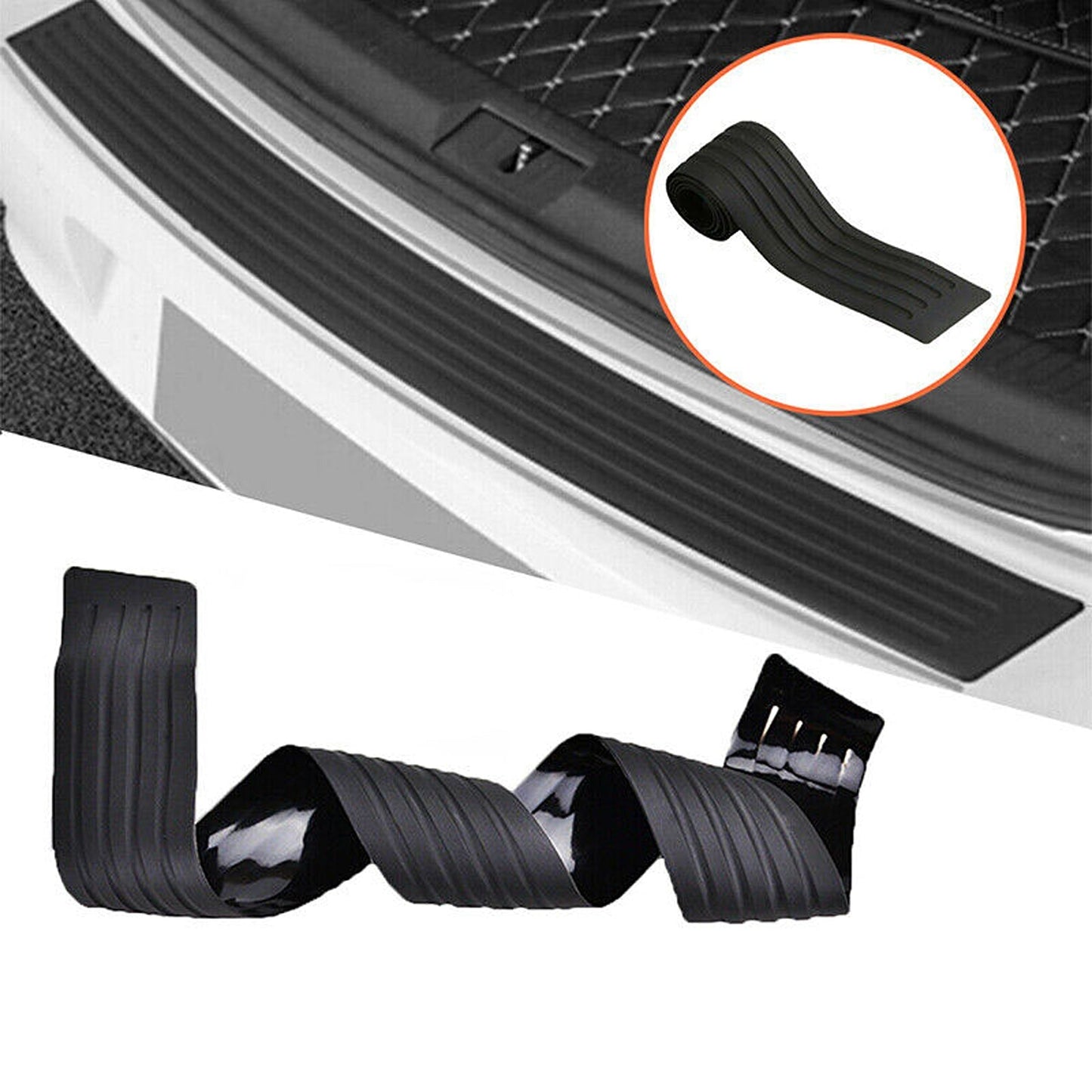 Rubber Car Trunk Edge Protector Scratch-Proof Bumper Guard