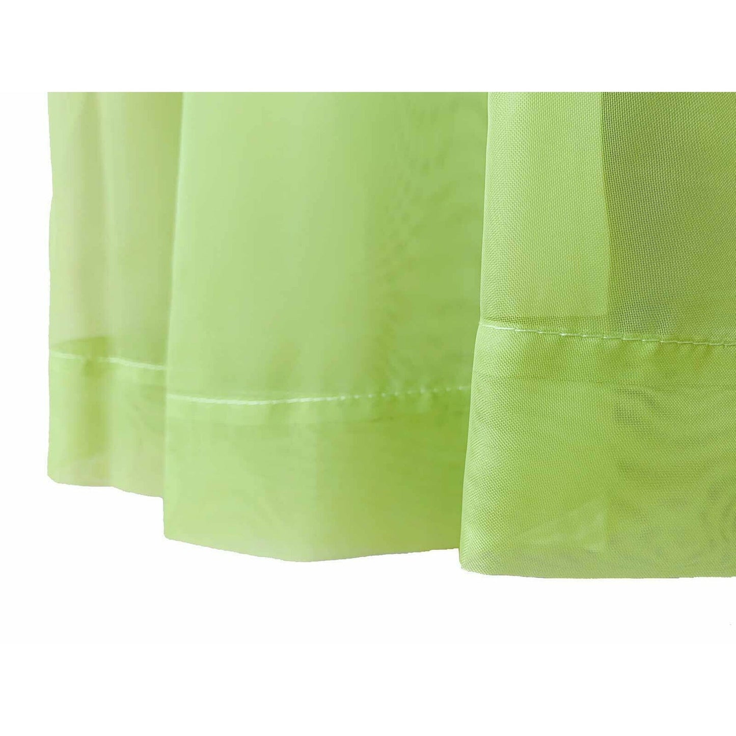 Organza Voile Sheer Curtain with Rod Pocket for Window Draping