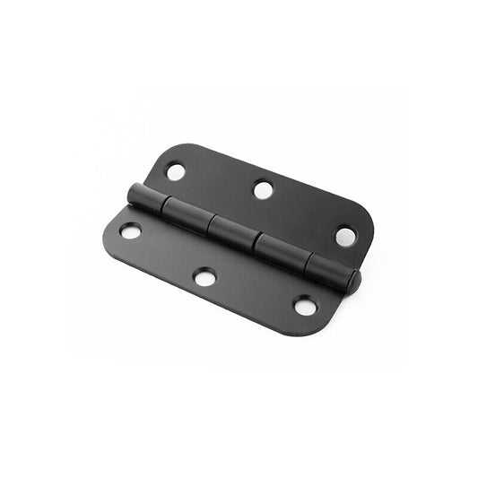 10pcs Radius Loose Pin Matt Black Door Butt Hinge for Home Improvement