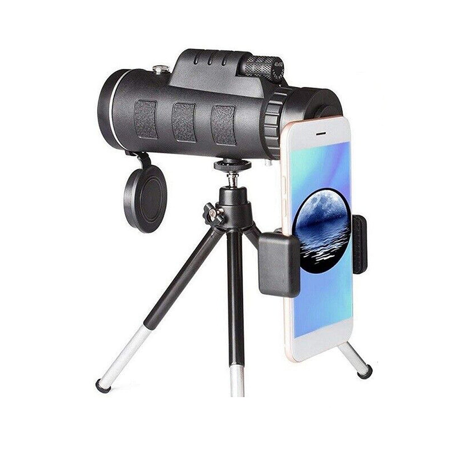 40X60 Zoom HD Monocular Telescope with Tripod and Clip for Mobile Phones