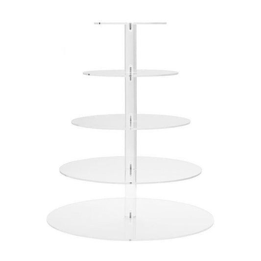 5-Tier Acrylic Serving Stand for Cupcakes and Parties