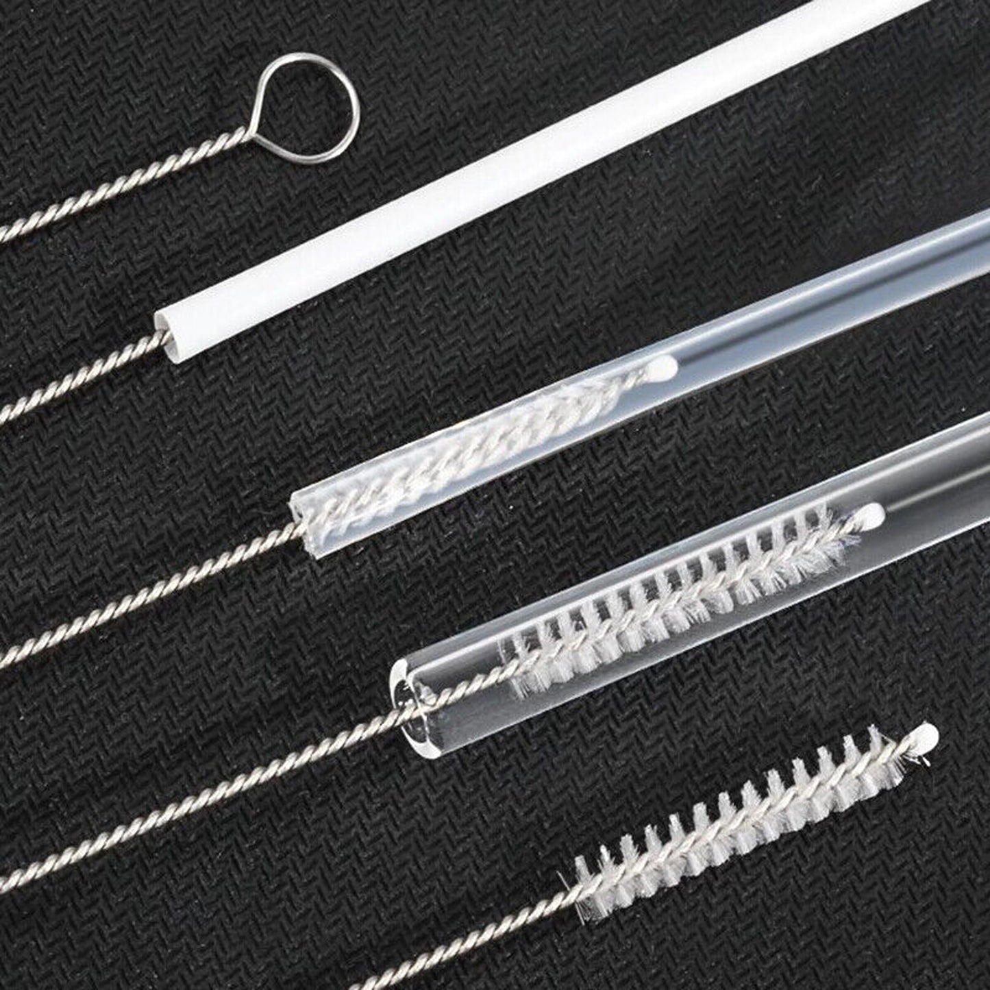 10pcs Reusable Nylon Straw Cleaning Brushes for Long Bottles and Tubes