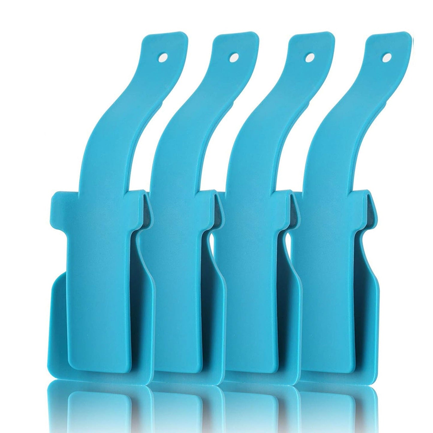 4pcs Easy Shoe Helper Lifting Curve Shoehorn On Off Design