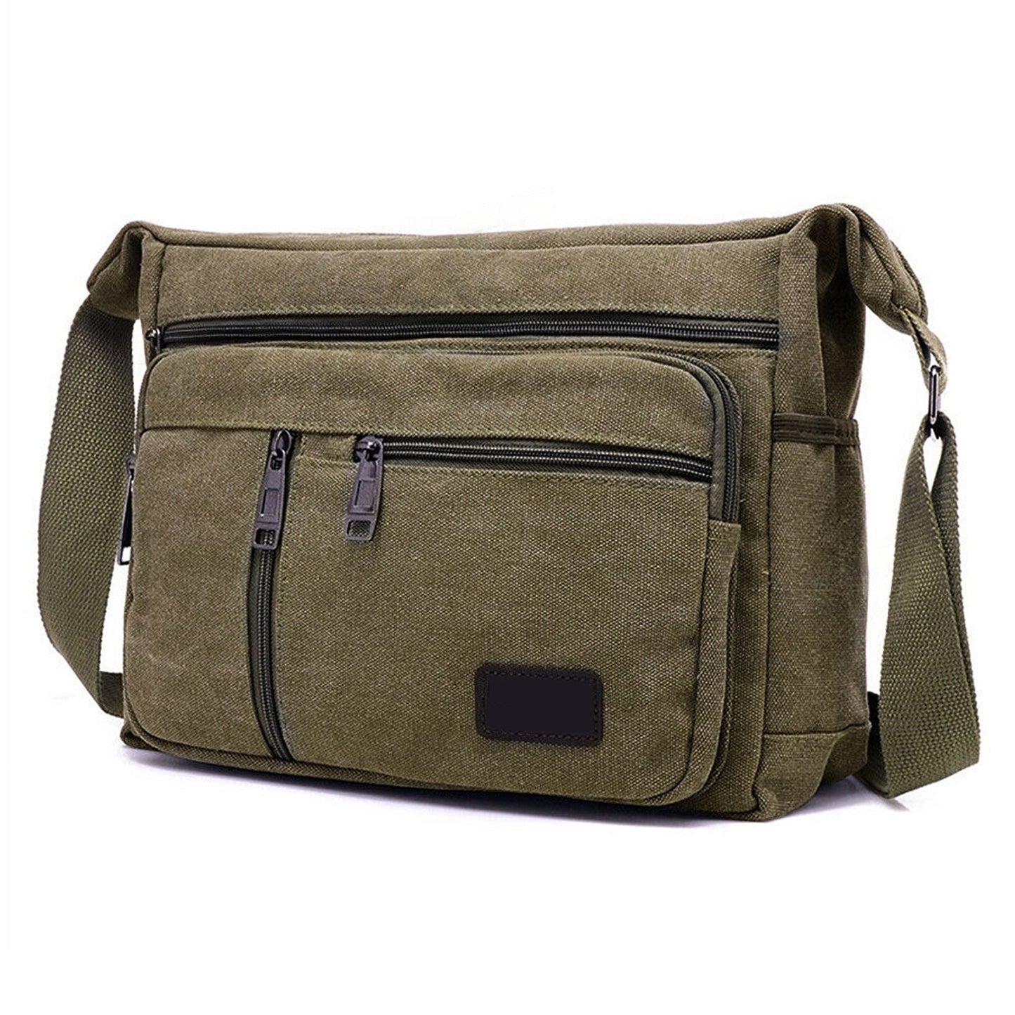 Vintage Canvas Crossbody Travel Messenger Bag Men Shoulder Satchel