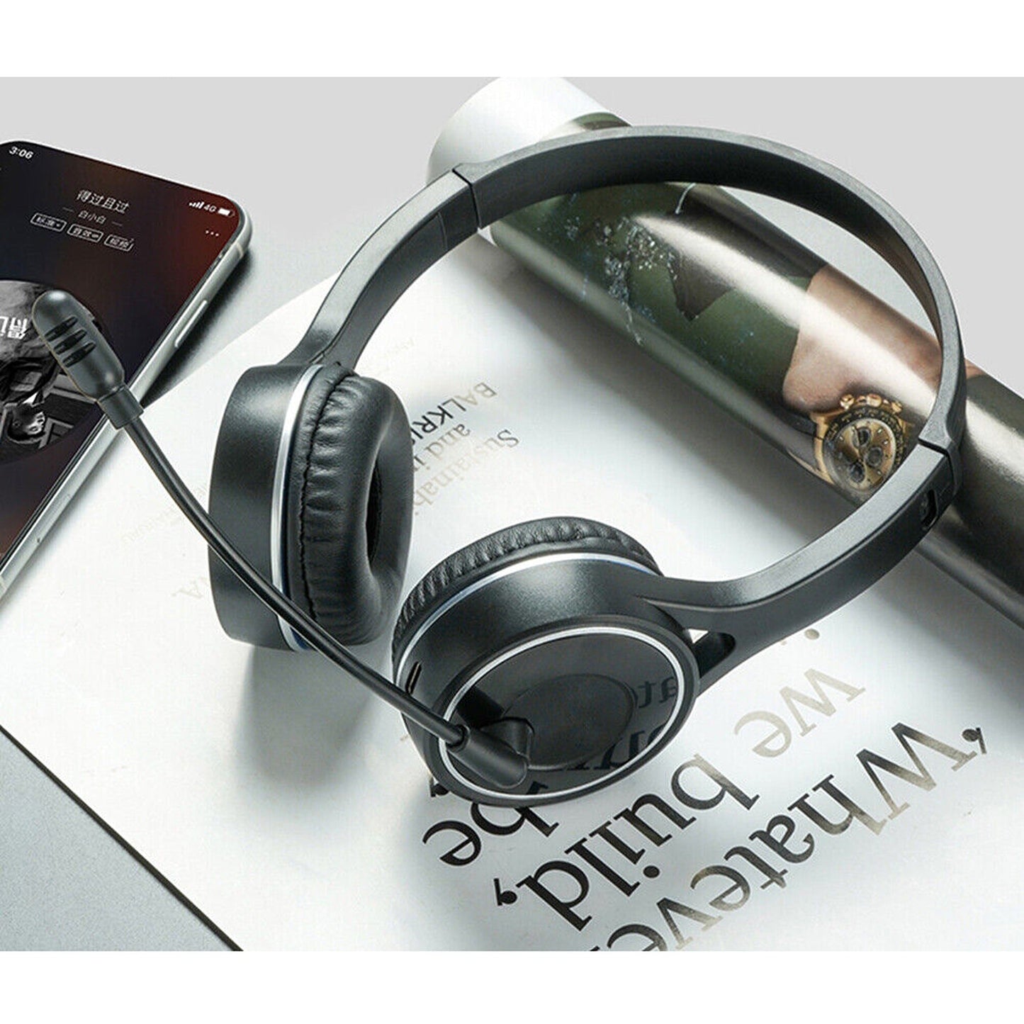 Noise Cancelling Bluetooth Earphone Wireless Headphones with Microphone