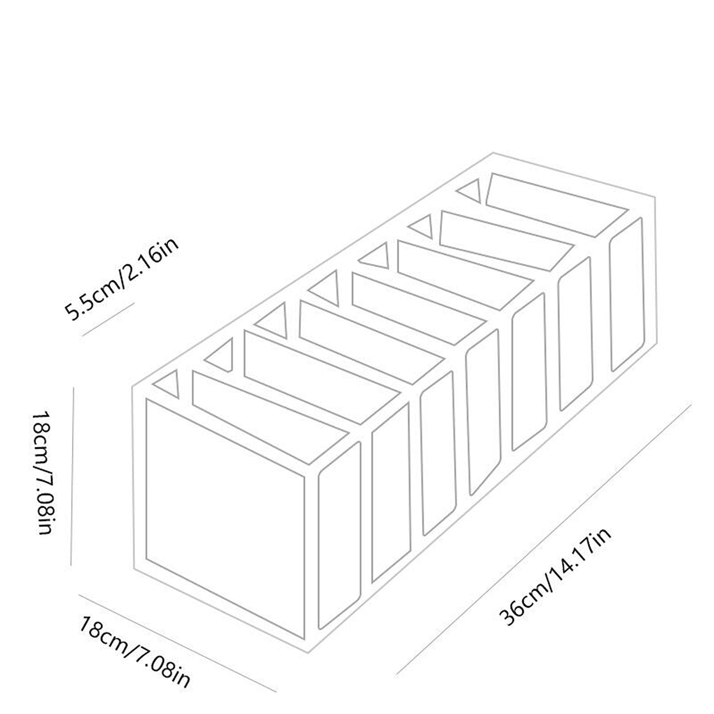 Drawer Organizer for Clothes and Jeans Grey Wardrobe Storage Boxes