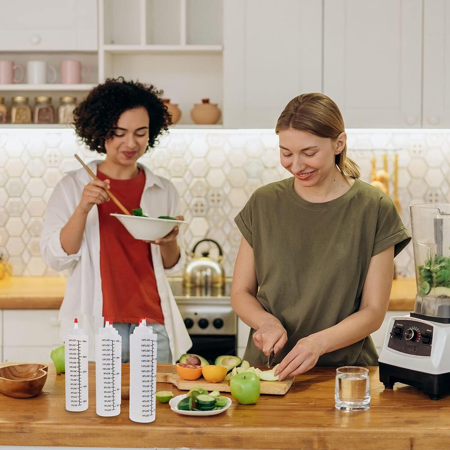 6 Pieces Craft Condiment Squeeze Sauce Bottles Dispenser