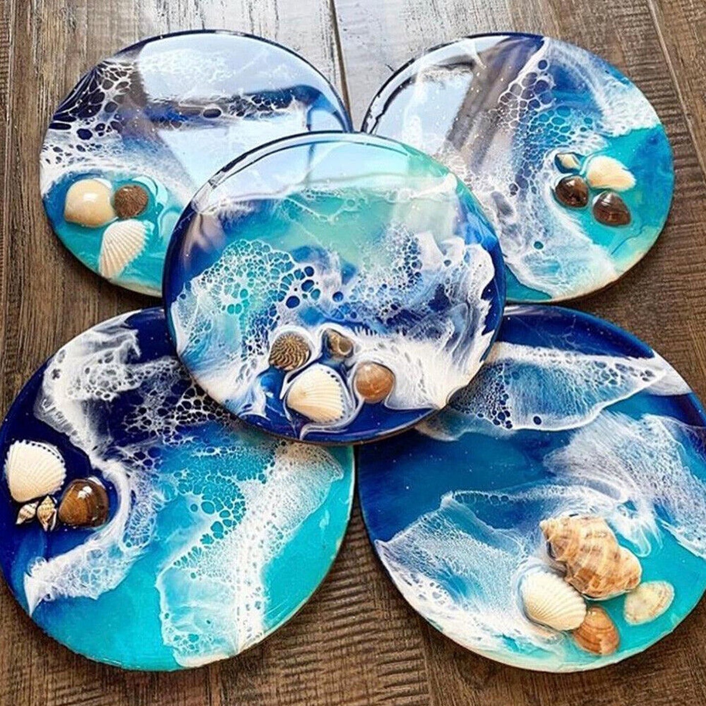 DIY Resin Coaster and Fruit Plate Silicone Molds Set