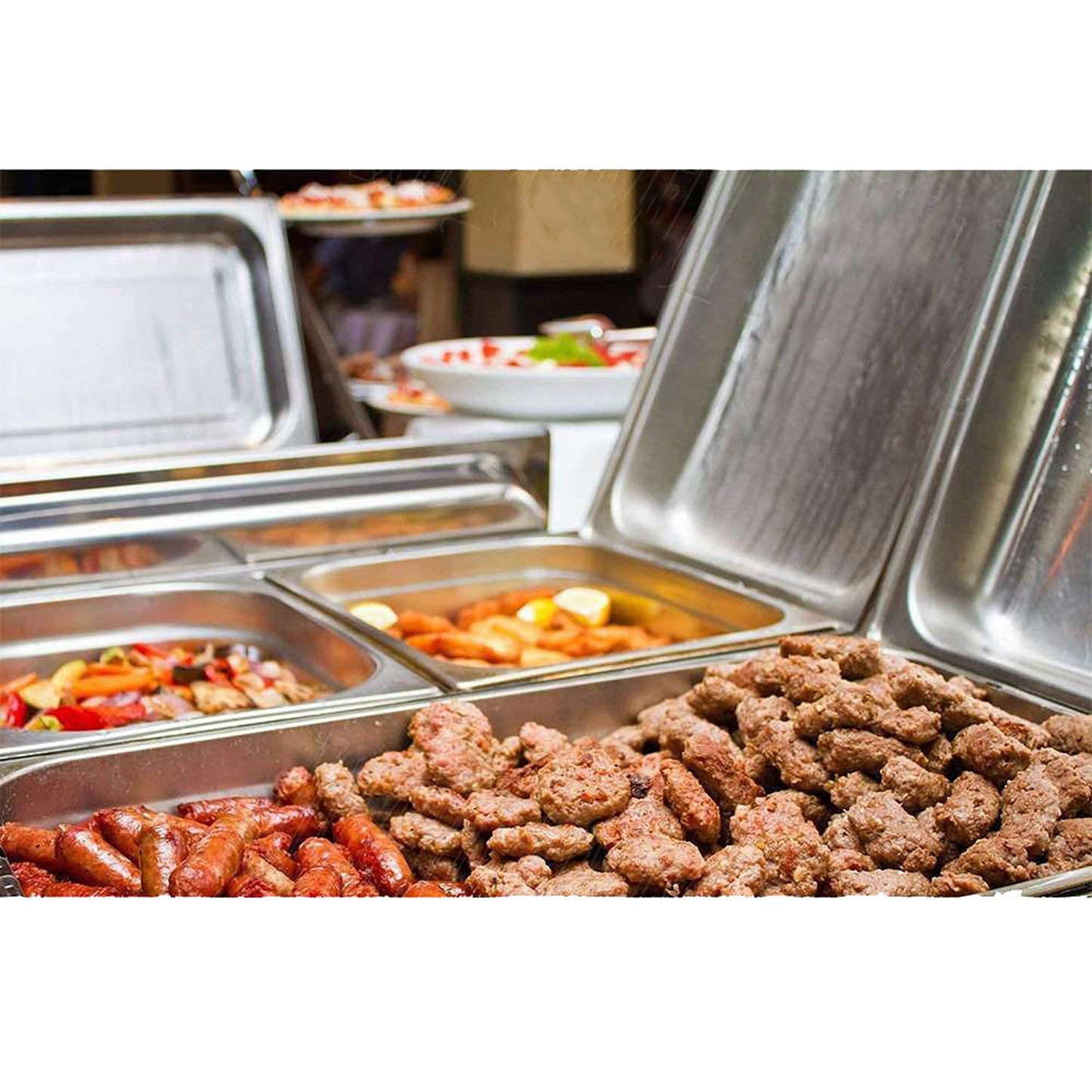 Bain Marie Food Warmer Buffet Stainless Steel Chafing Dish Heater