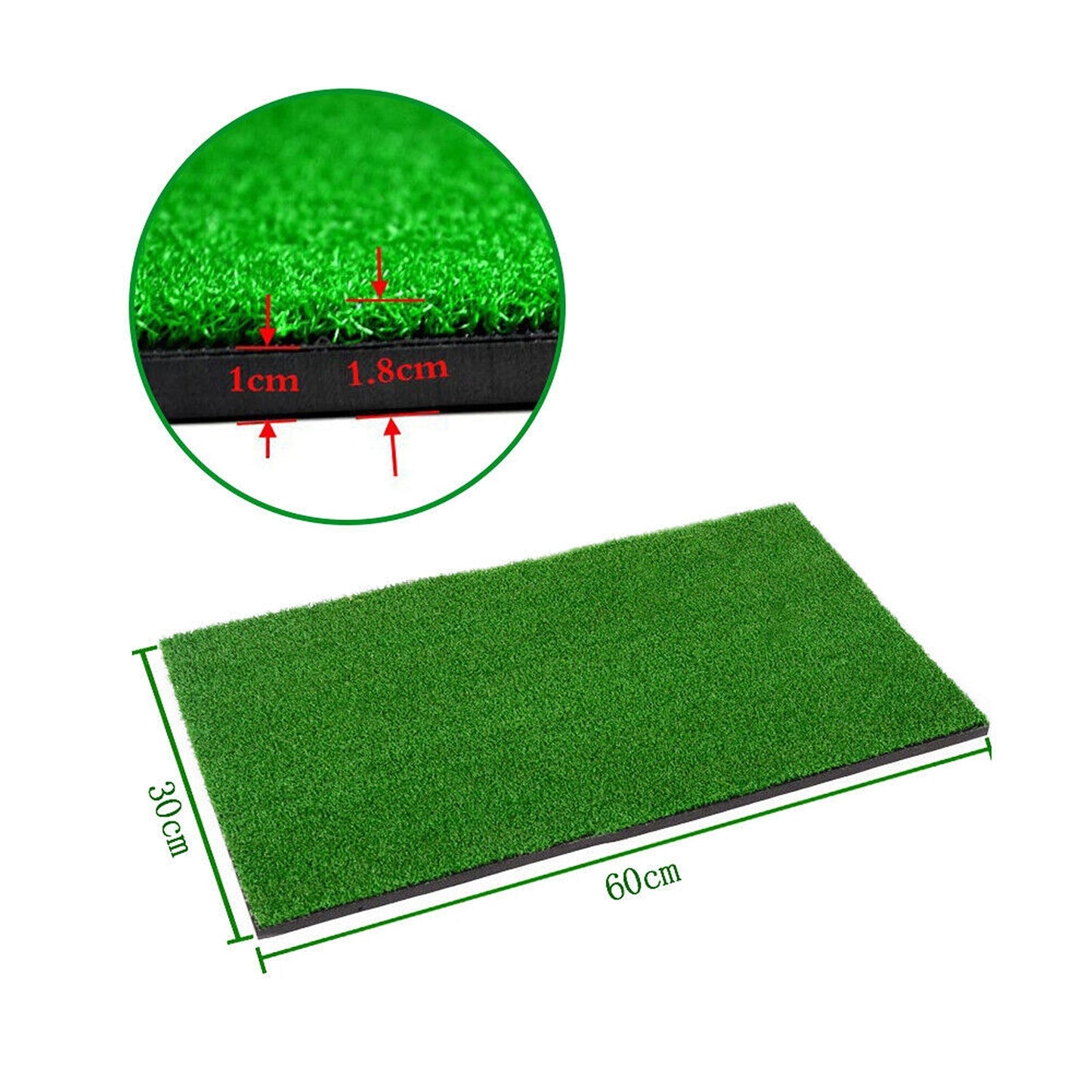 Golf Training Mat Swing Detection Batting Aid Practice Game