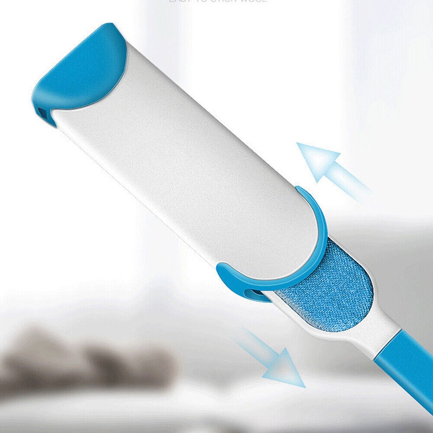 Double Sided Pet Hair Lint Remover Brush with Self Cleaning Base