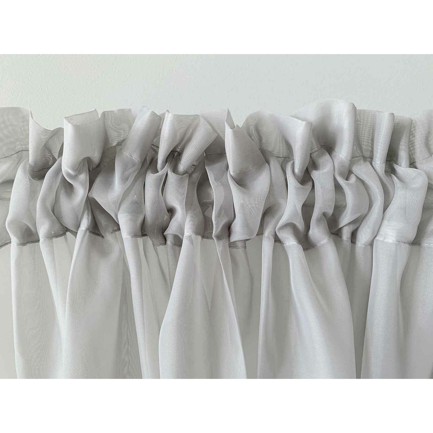 Organza Voile Sheer Curtain with Rod Pocket for Window Draping