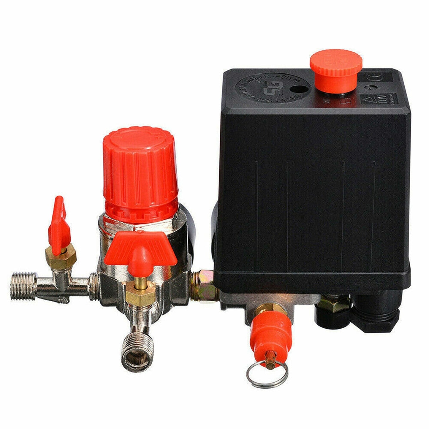 Air Compressor Pressure Switch Valve Control Manifold Regulator with Gauges