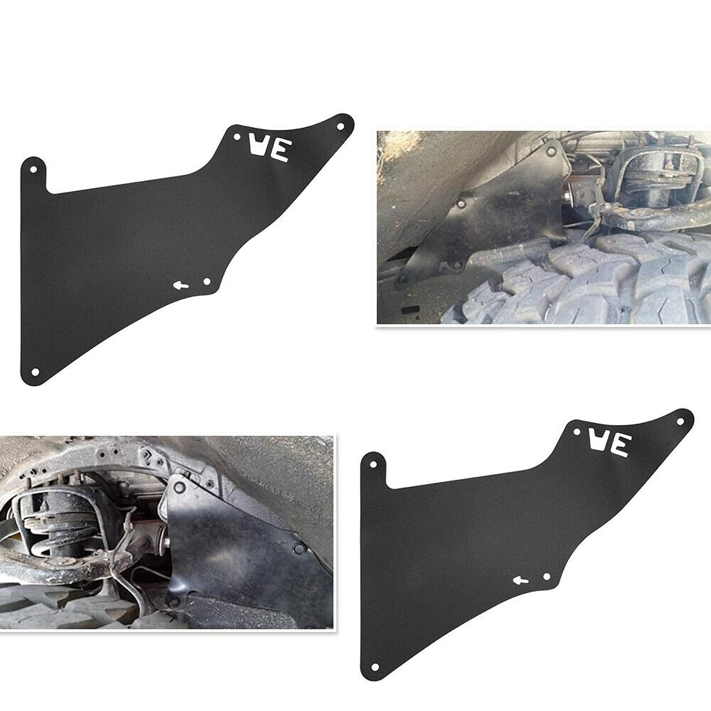 4pcs Mudflaps Splash Guard Set for Toyota Land Cruiser Prado 120 150 Series
