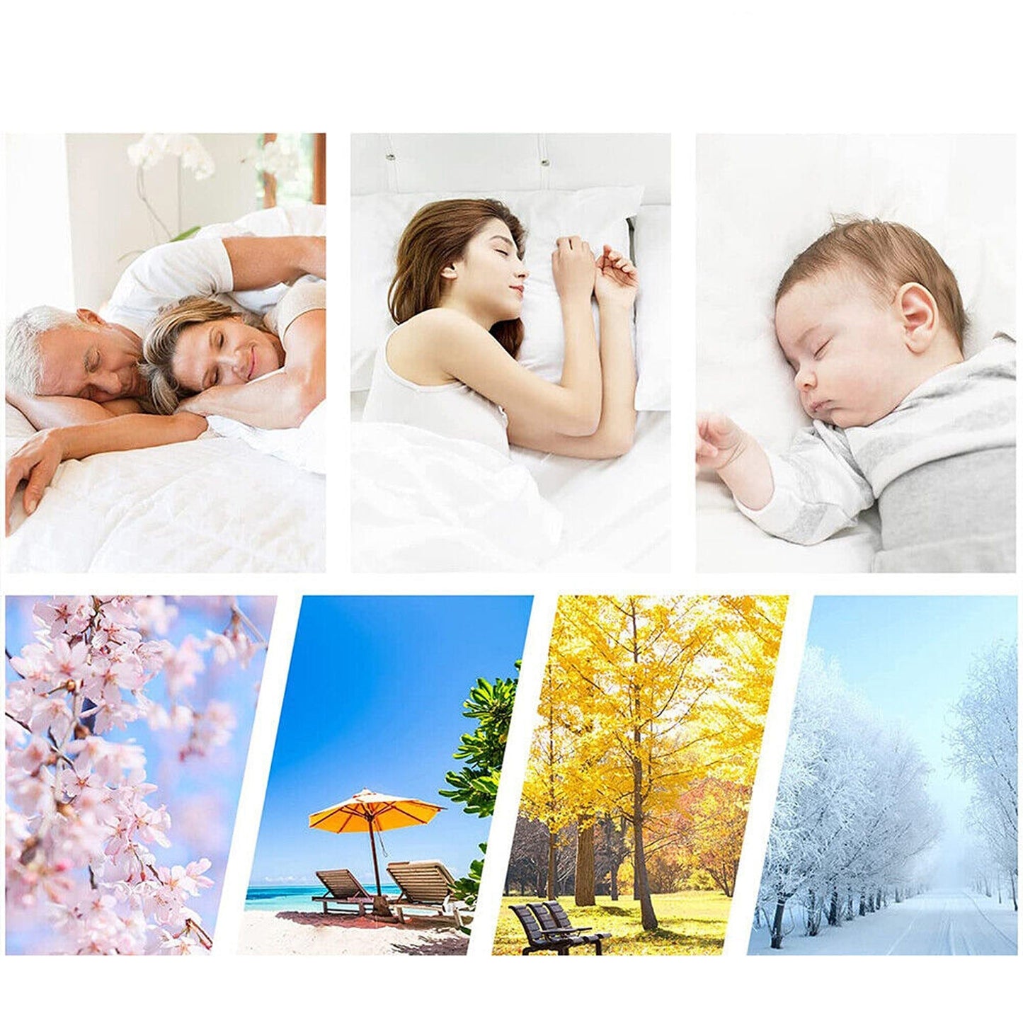 Luxury Bamboo Pillowtop Mattress Topper Queen King Size 1000GSM