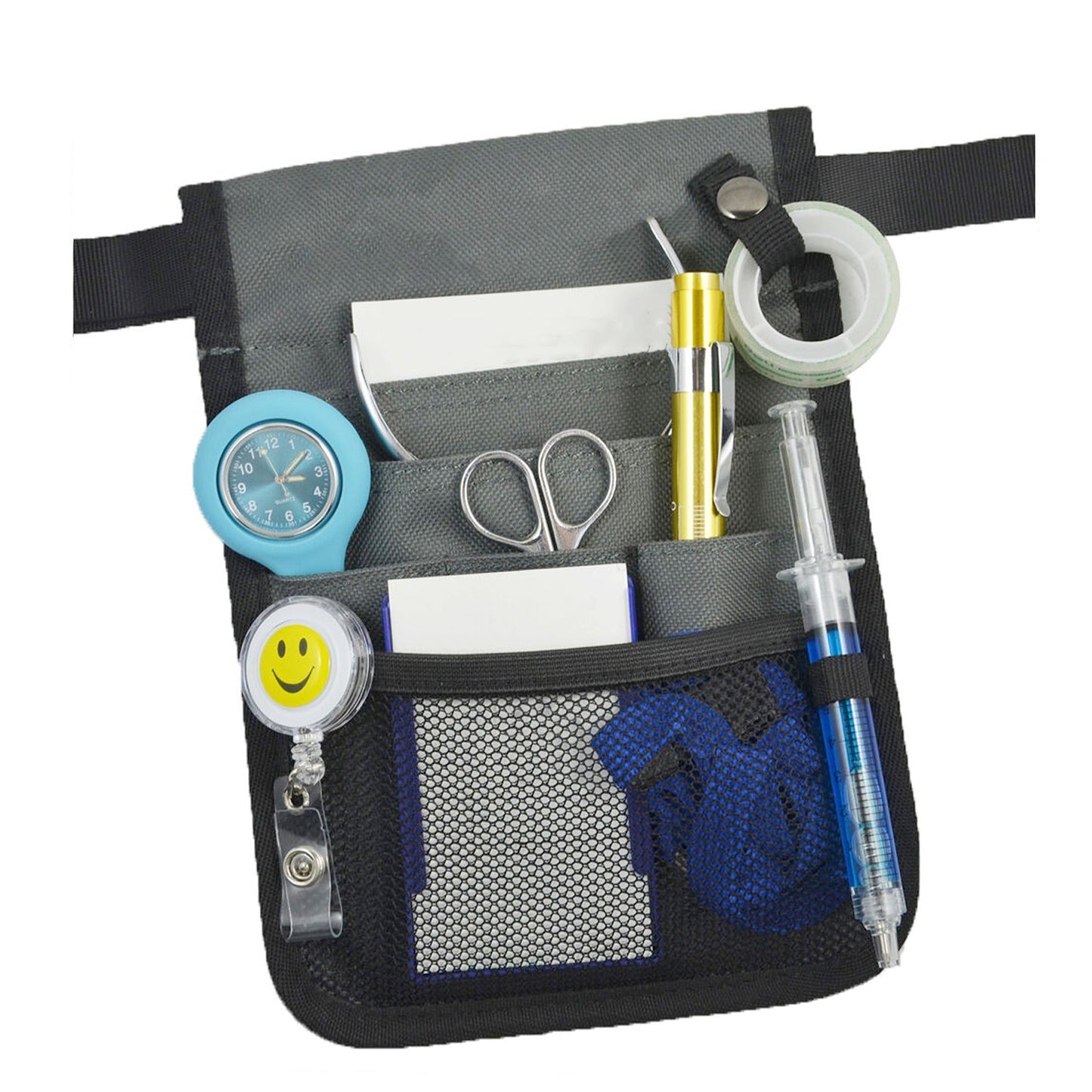 Nurse Utility Pouch with Extra Pockets and Belt Strap for Quick Pick