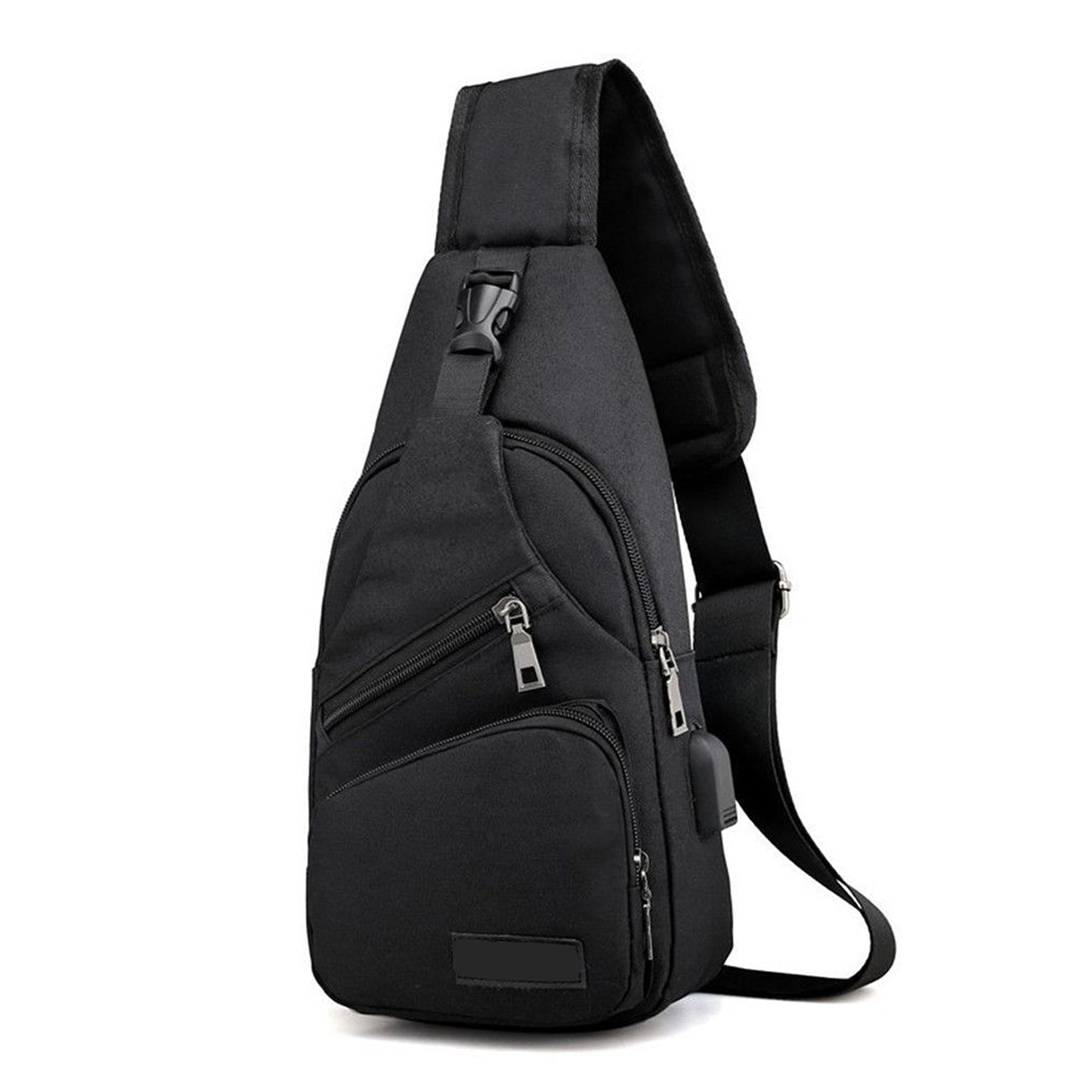 Men Crossbody Sling Chest Bag with Shoulder Strap