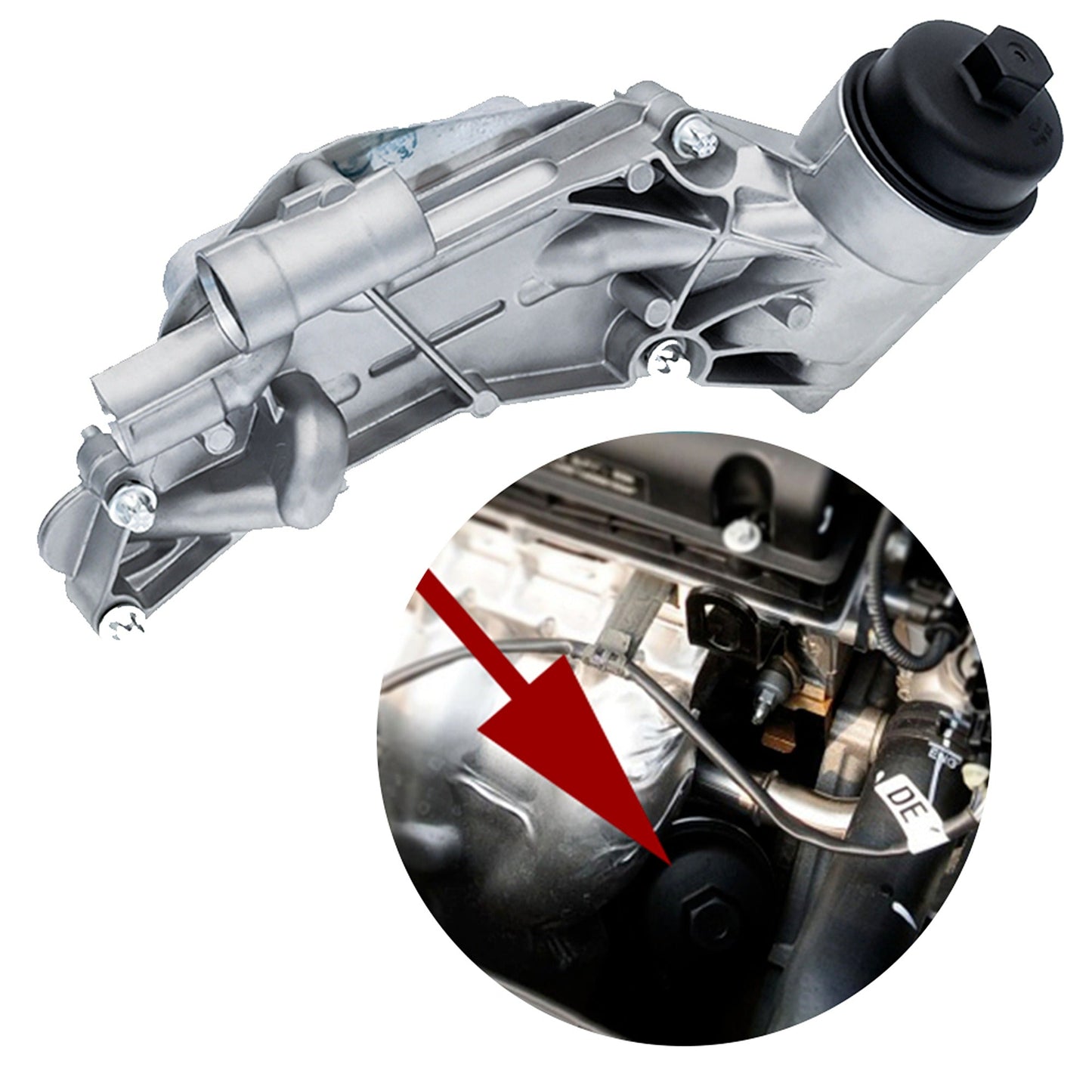 Engine Oil Cooler Filter Assembly for Holden Cruze and Astra JG JH 1.8L