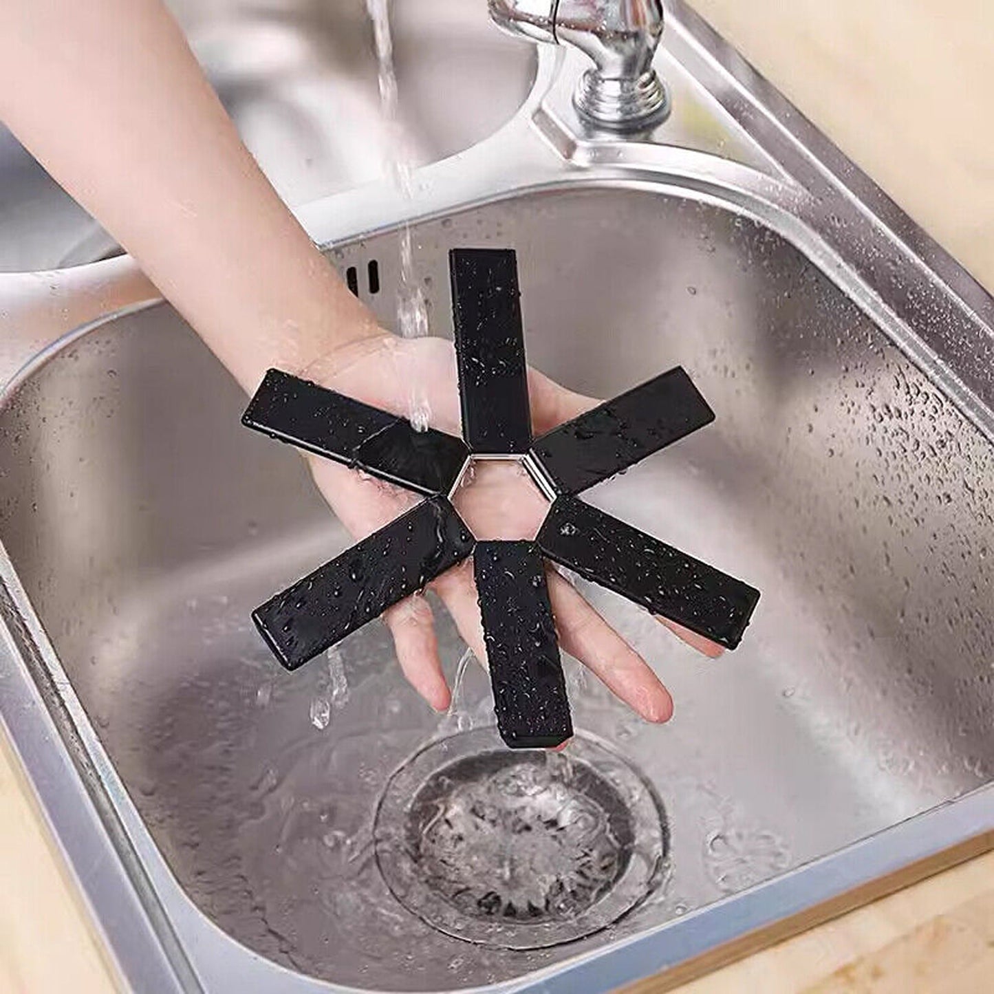 Heat-Resistant Foldable Pot Pad Non-Slip Kitchen Coaster