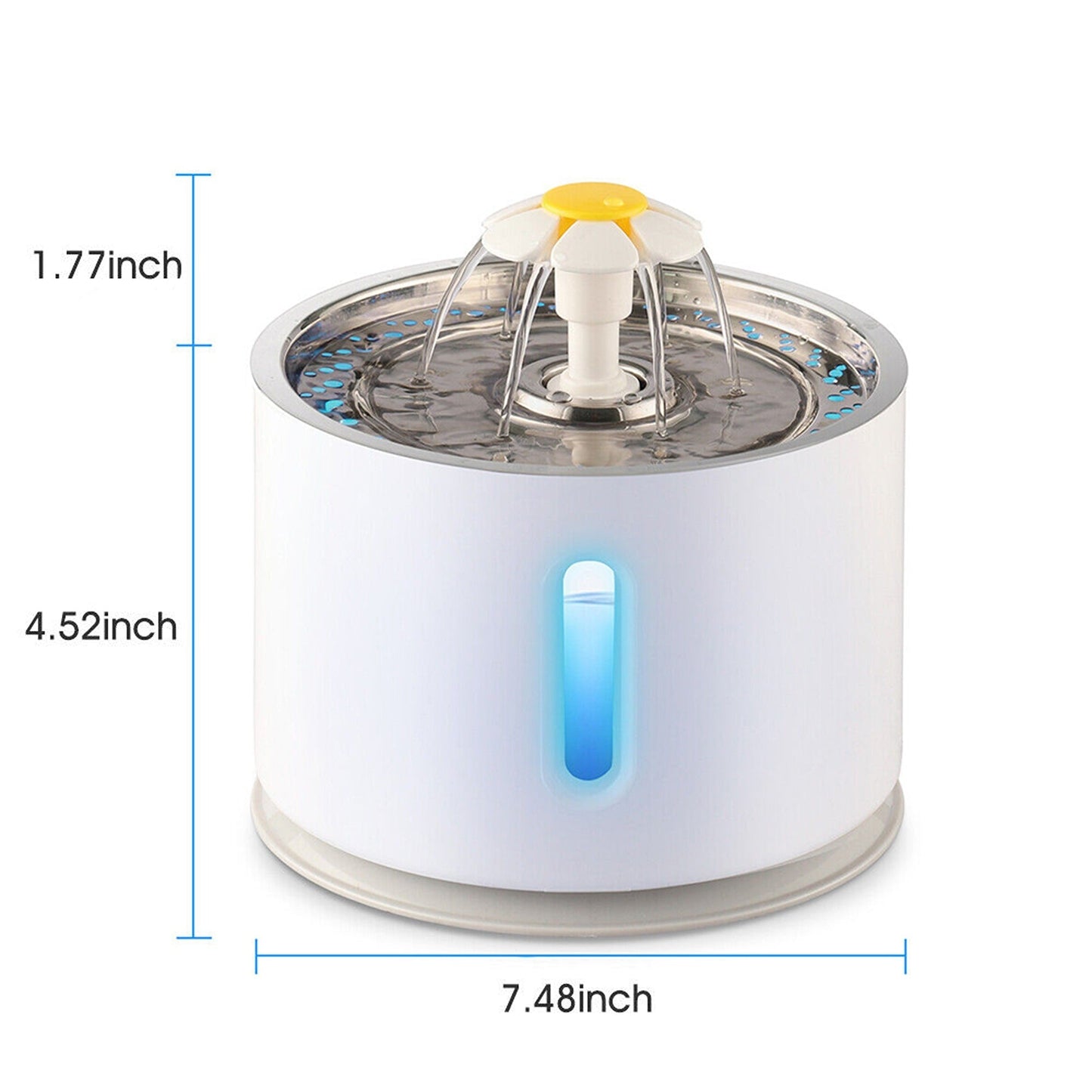 Electric Pet Drinking Fountain with LED USB Automatic Water Dispenser