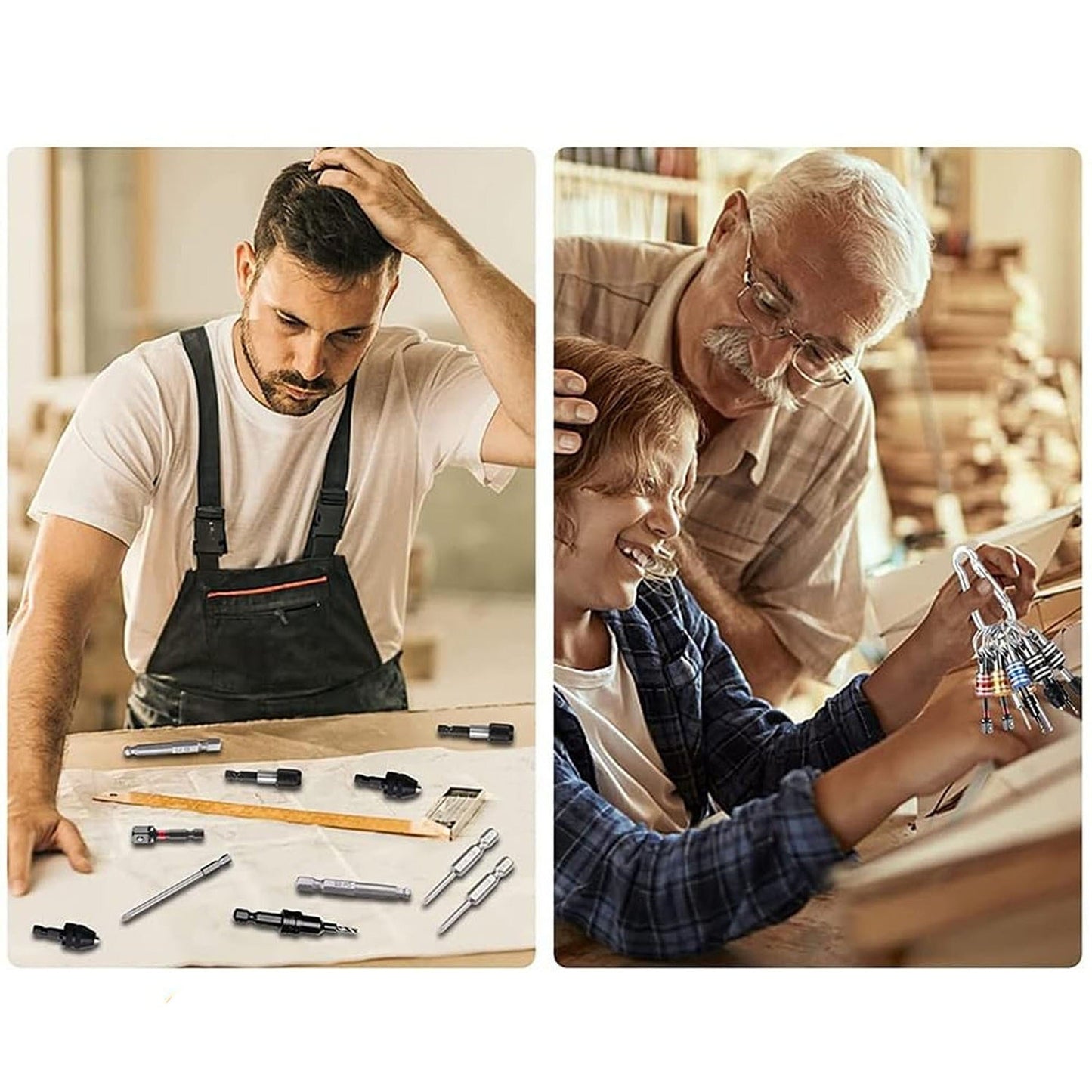 Quick Release Hex Shank Screwdriver Extension for Drill Bits