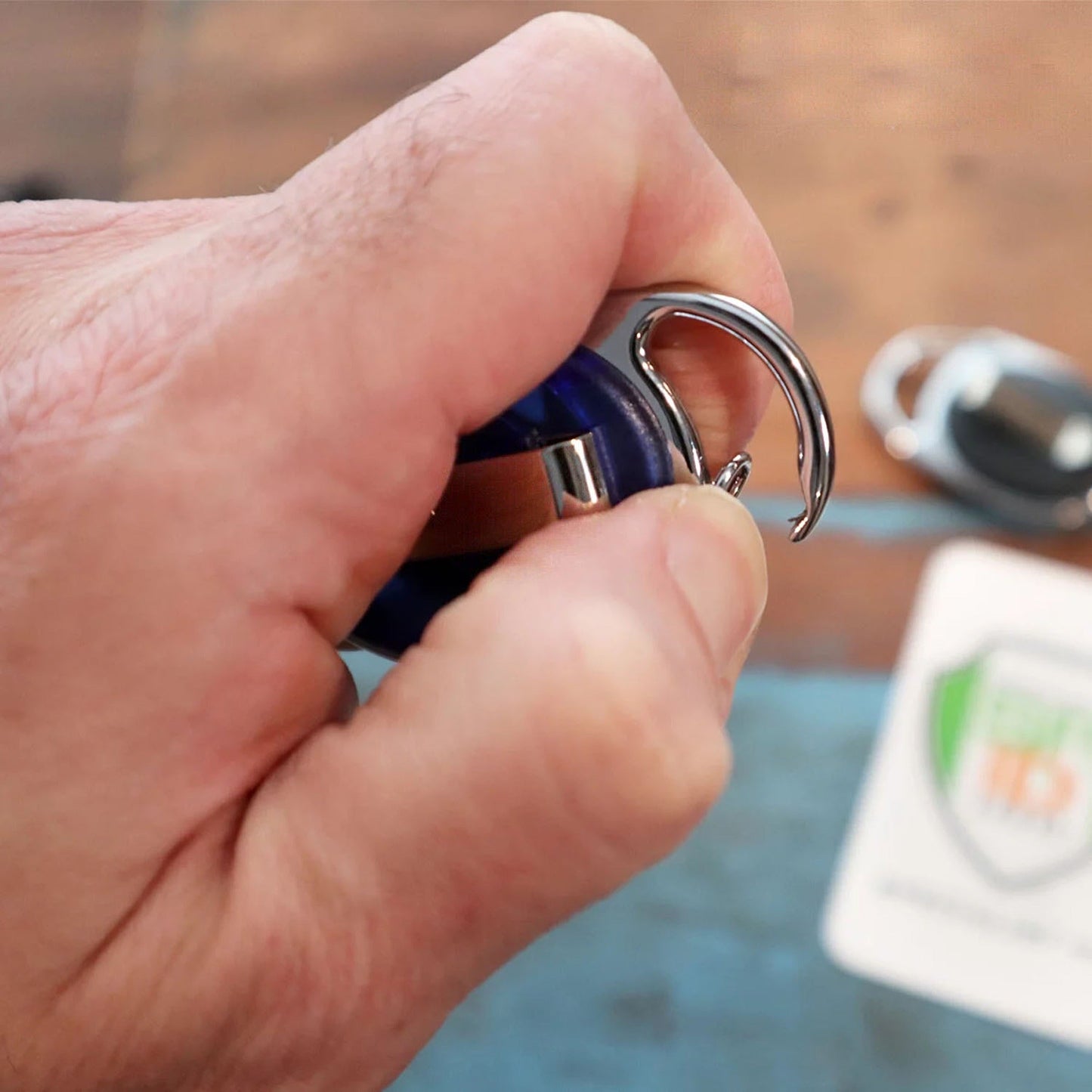 2pcs Dual Retractable ID Badge Reel with Belt Clip