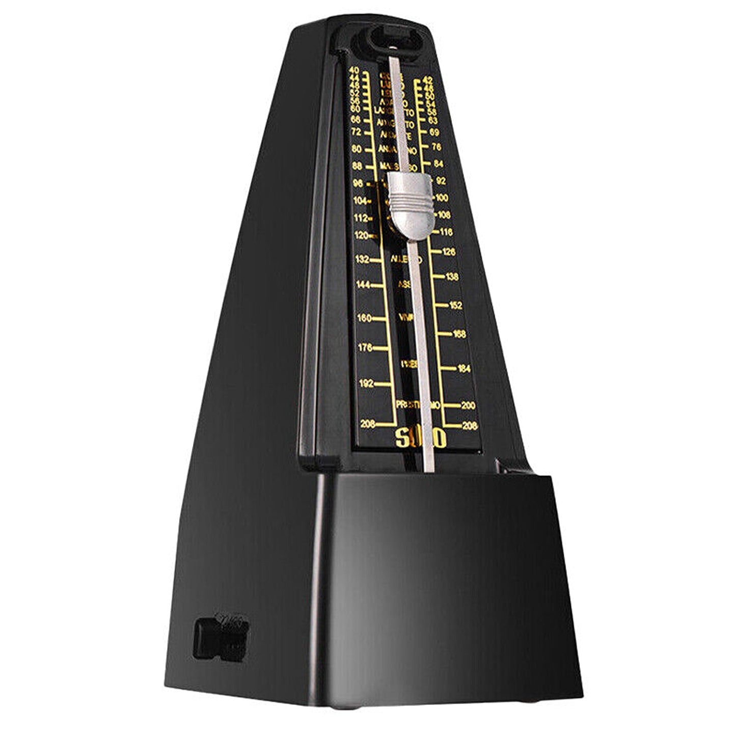 Traditional Mechanical Metronome with Adjustable Beat for Musicians