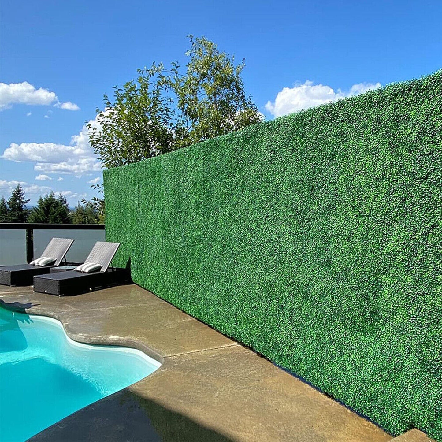 Artificial Plant Grass Vertical Wall Panels Fake Ivy Mat Foliage Garden