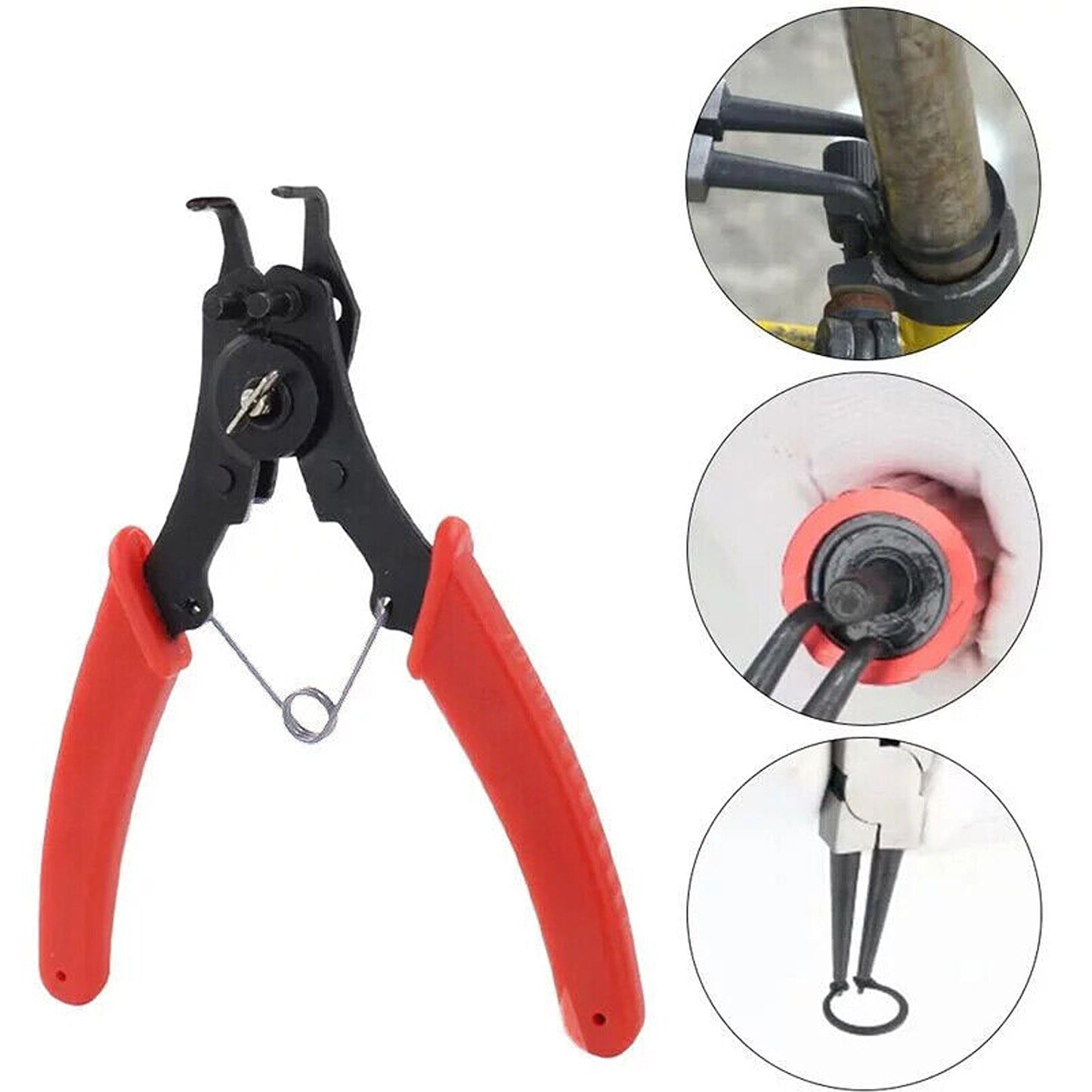 Versatile 4-in-1 Spring Release Circlip Pliers Set for Multiple Uses