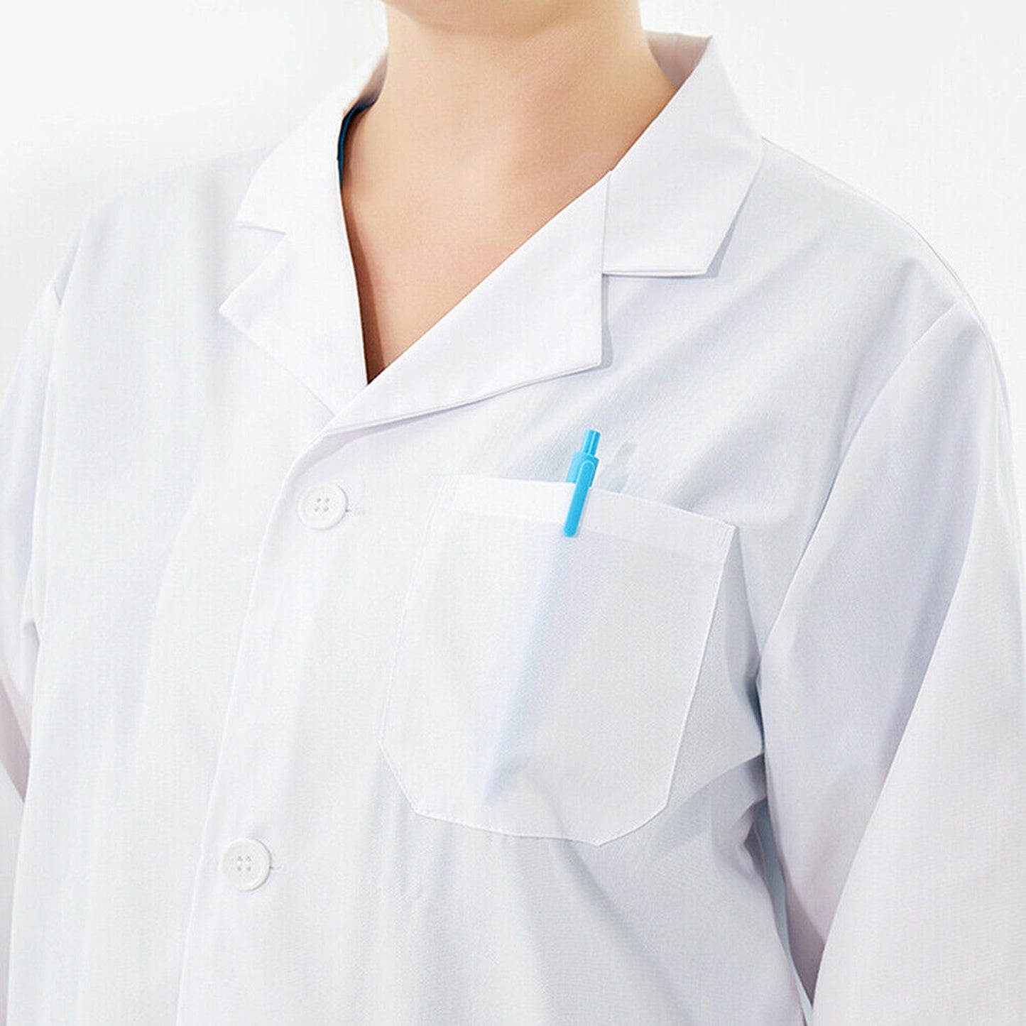 Lab Coat for Warehouse Hygiene and Food Industry White