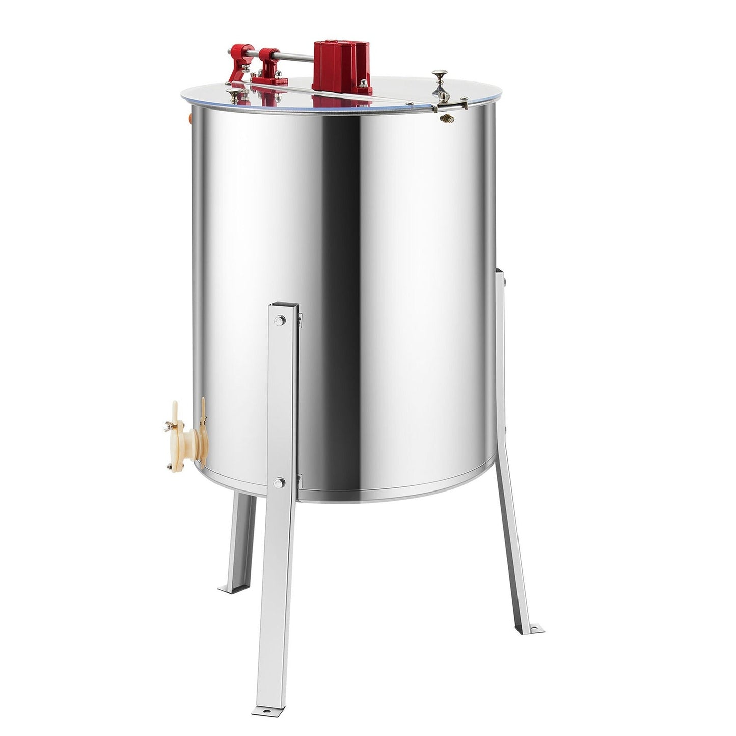 Manual 4-Frame Honey Extractor Stainless Steel Beehive Separator for Beekeeping