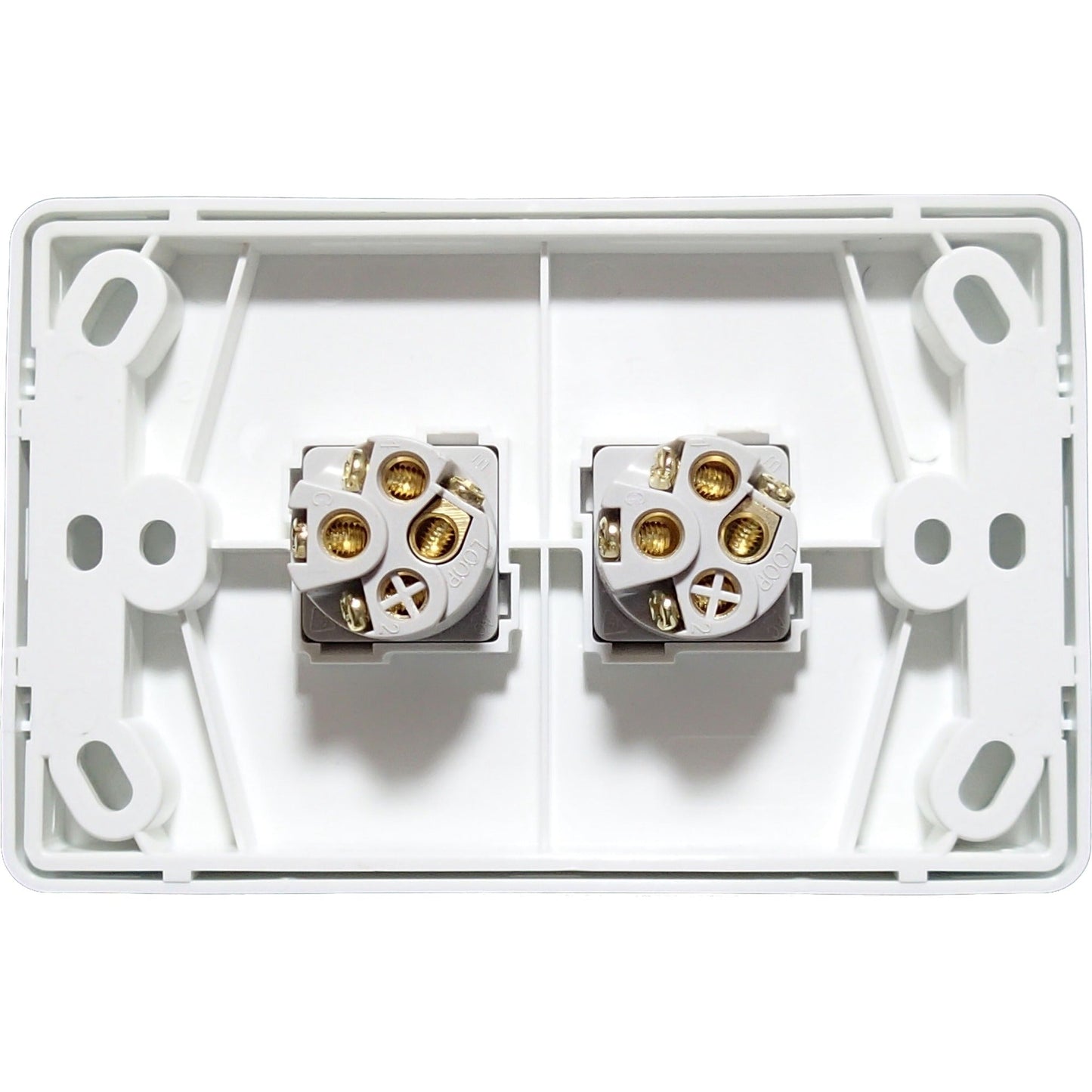 Wall Mounted Double Power Point with 3.6 Amp GPO Outlet Switch