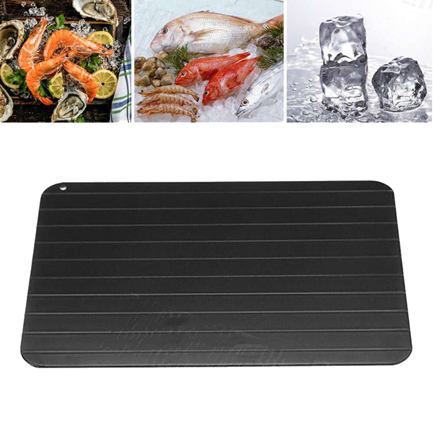 Metal Thawing Plate for Fast Defrosting of Frozen Foods Magic Kitchen Tray