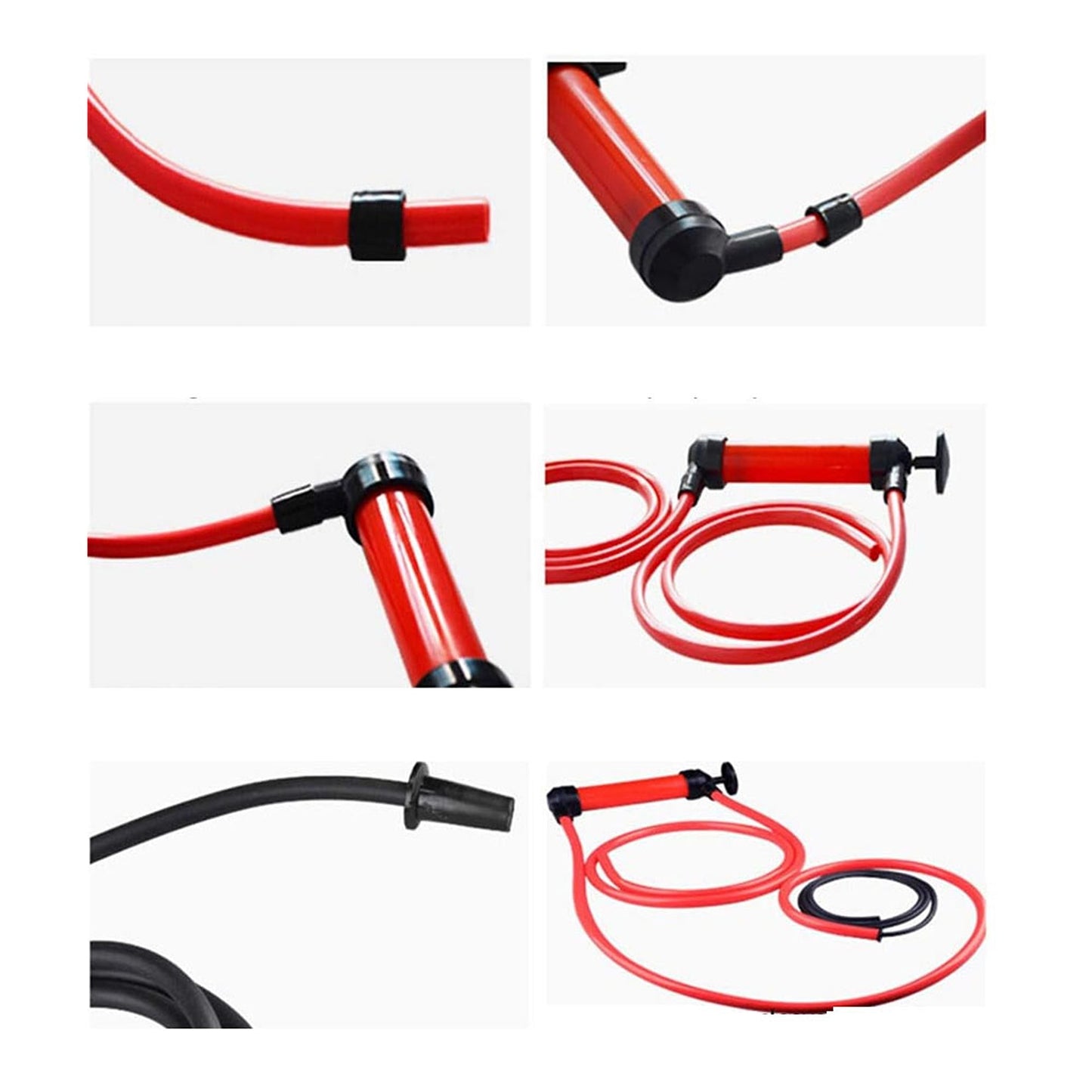 Hand-Operated Car Fuel Transfer Siphon Pump Kit for Gas and Oil