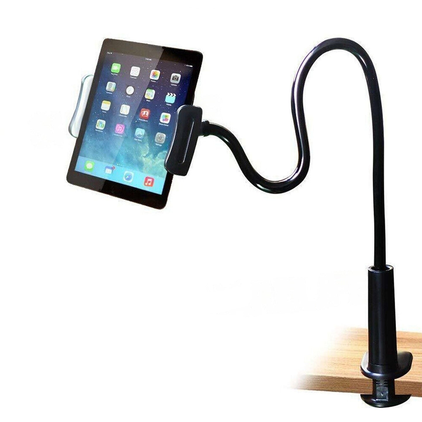 360-Degree Rotating Bed Desk Mount Stand Holder for Tablets and Phones
