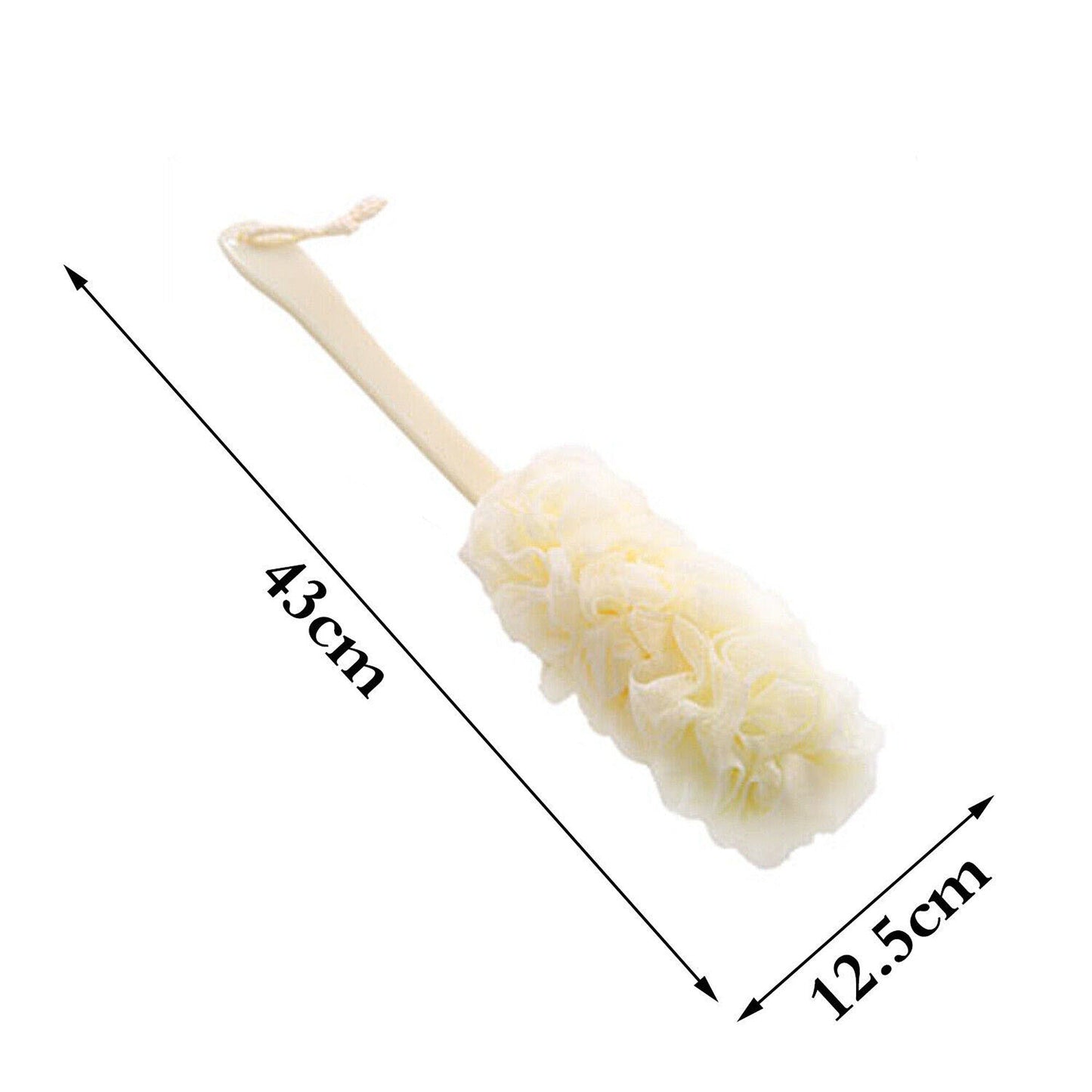 Soft Mesh Long Handle Bath Brush Back Scrubber Body Puff