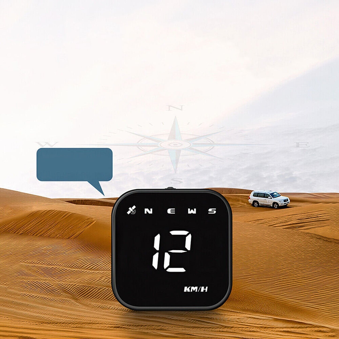 Universal Digital Car GPS Speedometer with HUD and Overspeed Alarm