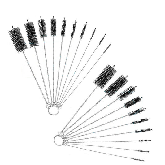 2 Set Nylon Straw Brush Cleaner Bottle Tube Pipe Small Long Cleaning