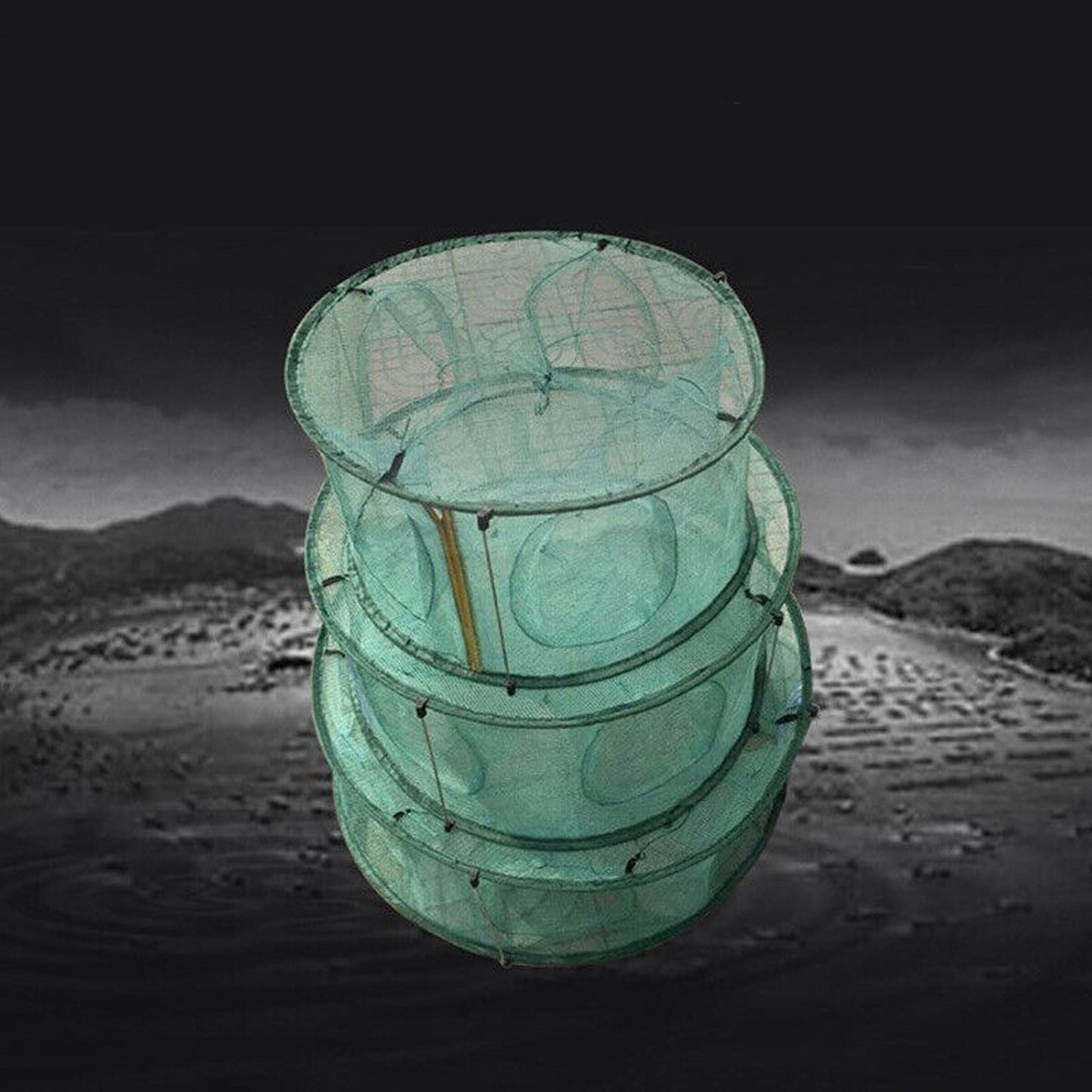 Large Foldable Fishing Net Portable Trap for Fish Crab and Shrimp
